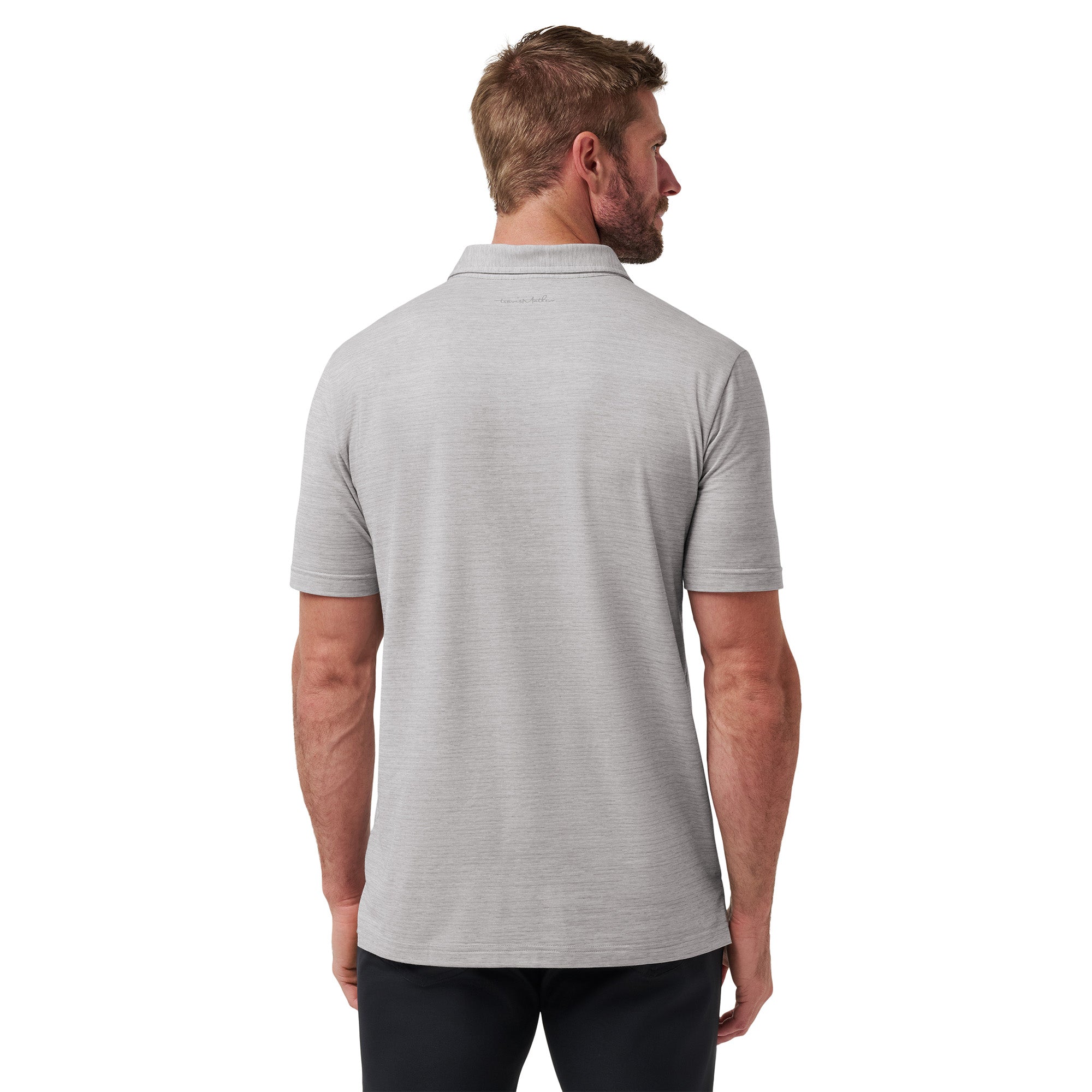 TravisMathew Heater Polo Shirt Heather Microchip