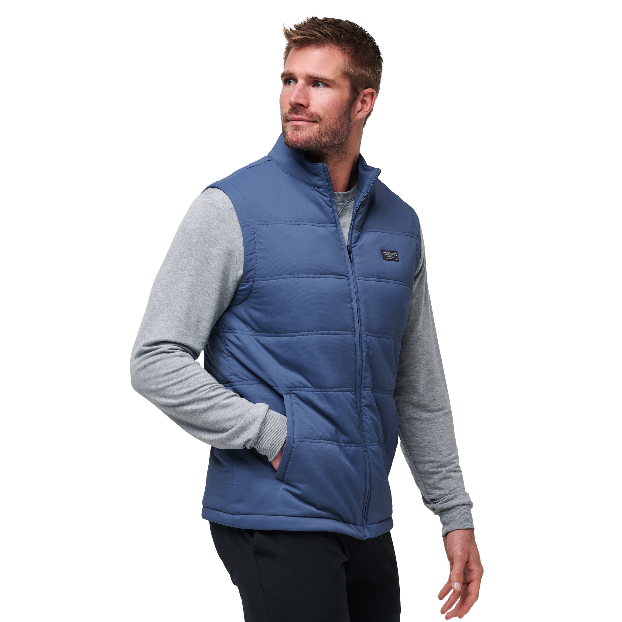 TravisMathew Palisades Puffer Vest Navy