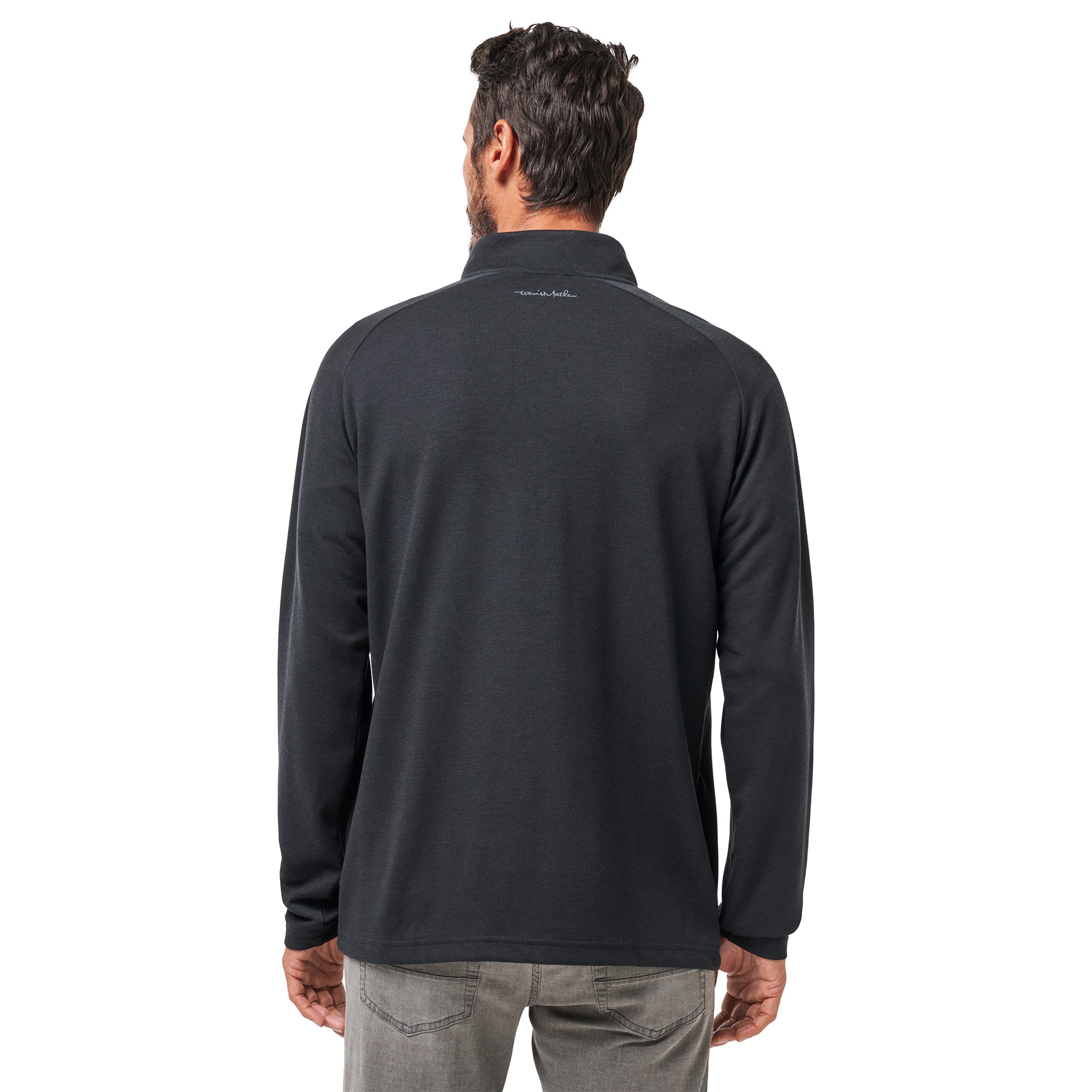 TravisMathew Upgraded 1/4 Zip Black