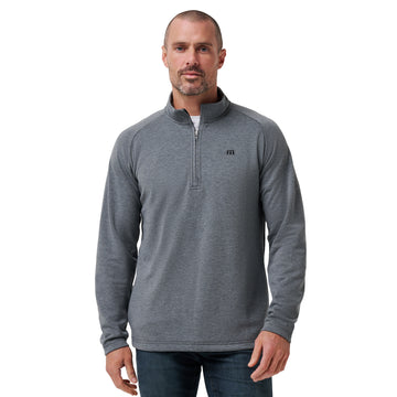 TravisMathew Upgraded 1/4 Zip Dark Grey