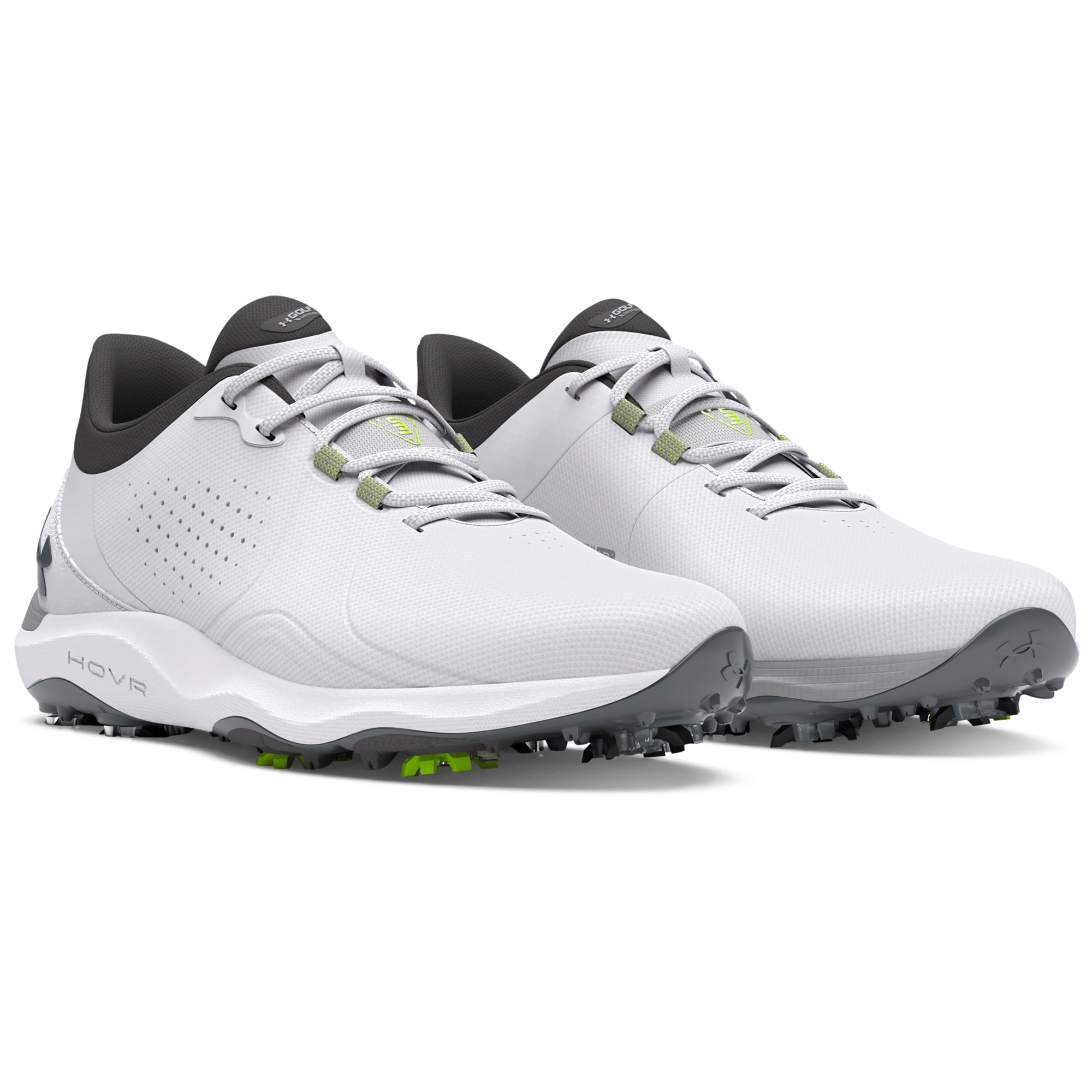 Under Armour Drive Pro Wide Golf Shoes 3026919 White Gunmetal 100 ...