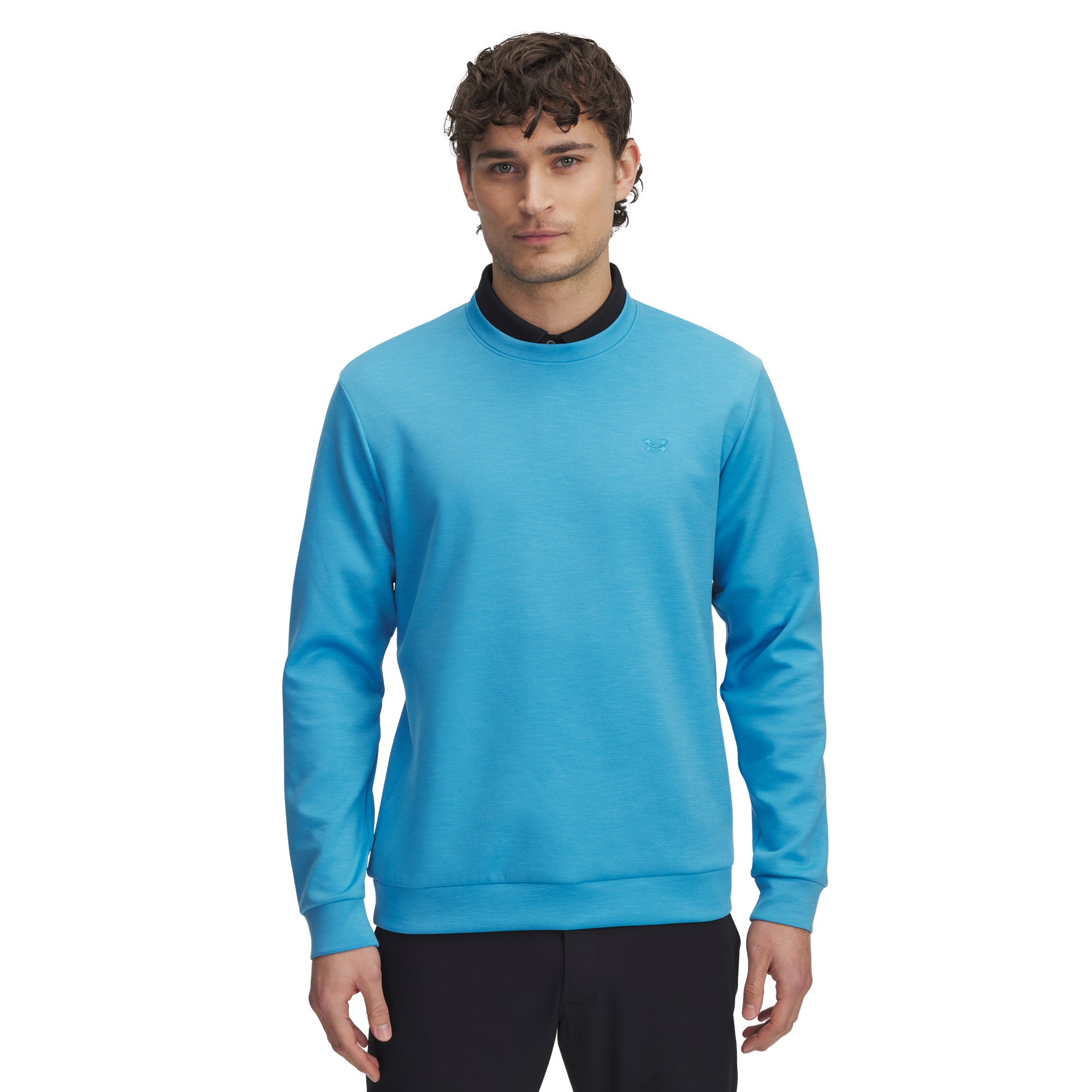 Under Armour Golf Drive Midlayer Crew Neck Ether Blue 452