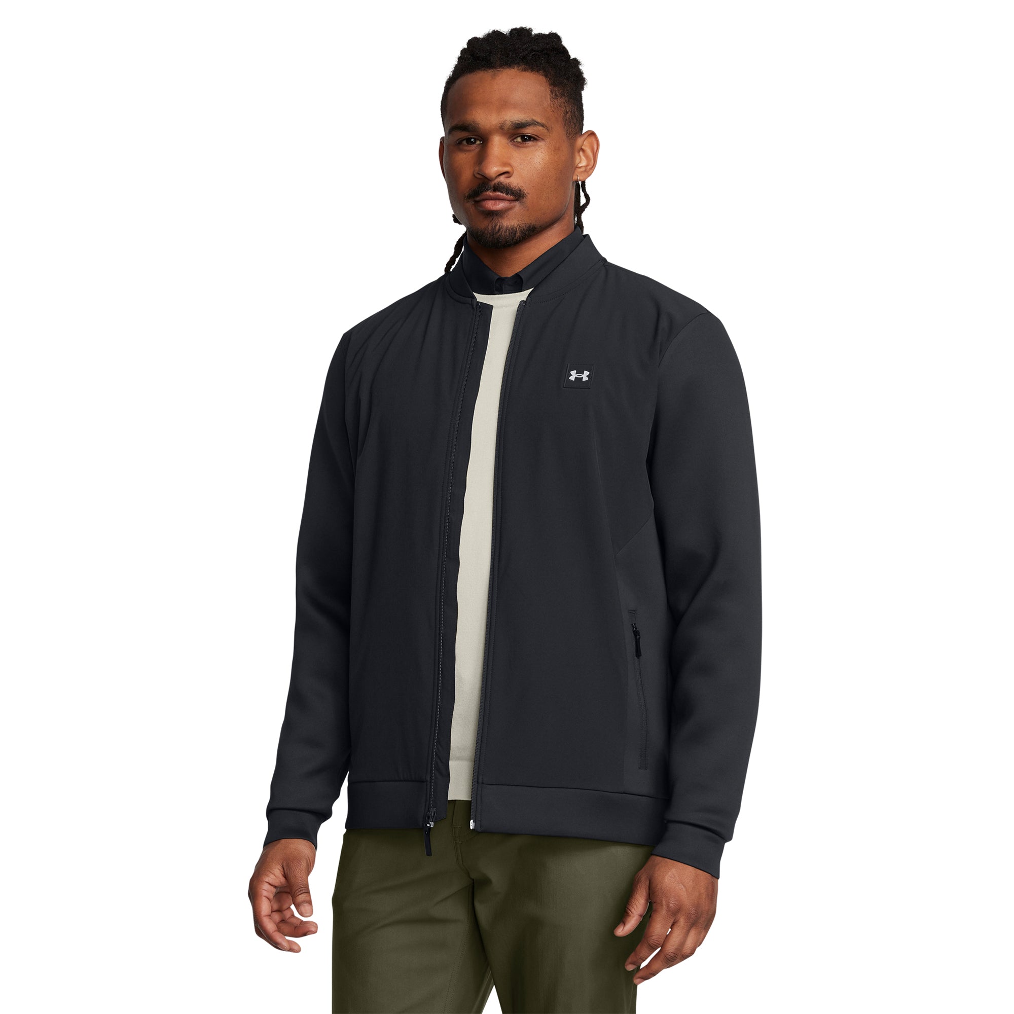 Under Armour Golf Drive Pro Storm Hybrid Full Zip Black 001