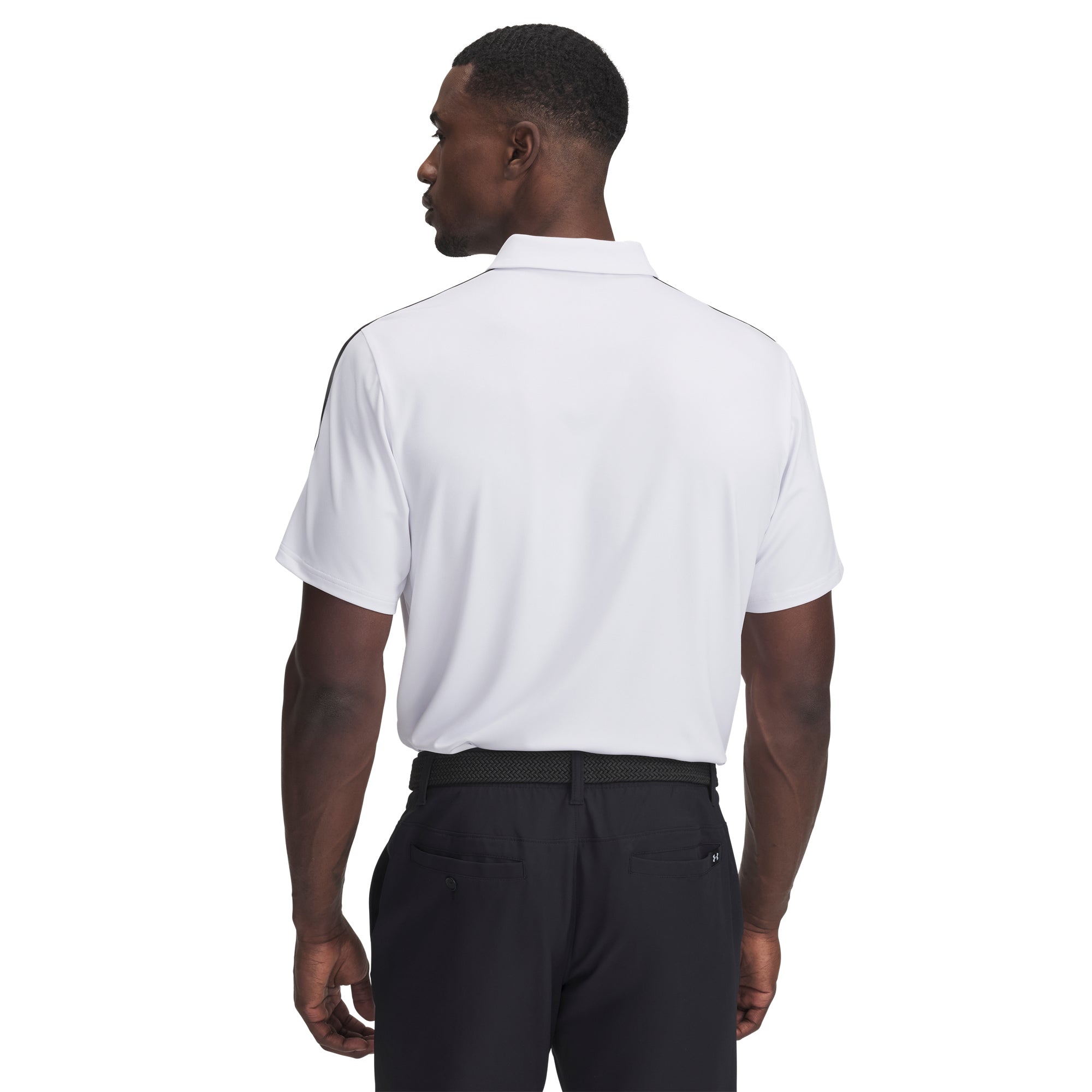 Under Armour Golf Drive Zip Polo White/Black 100