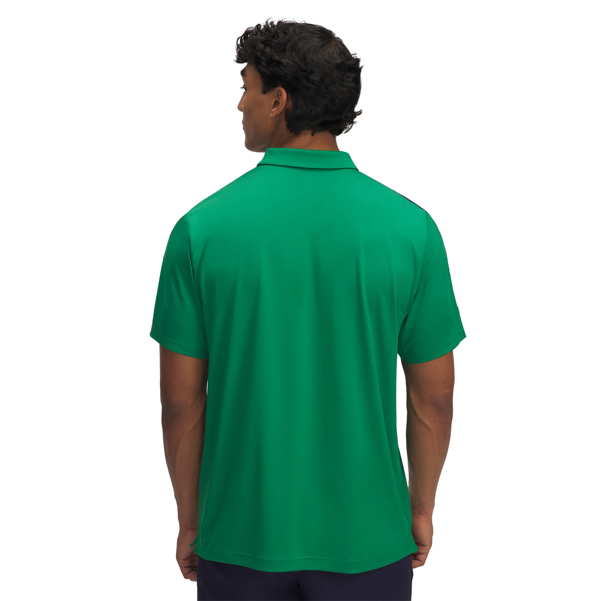 Under Armour Golf Drive Zip Polo Team Kelly Green/ Navy 305