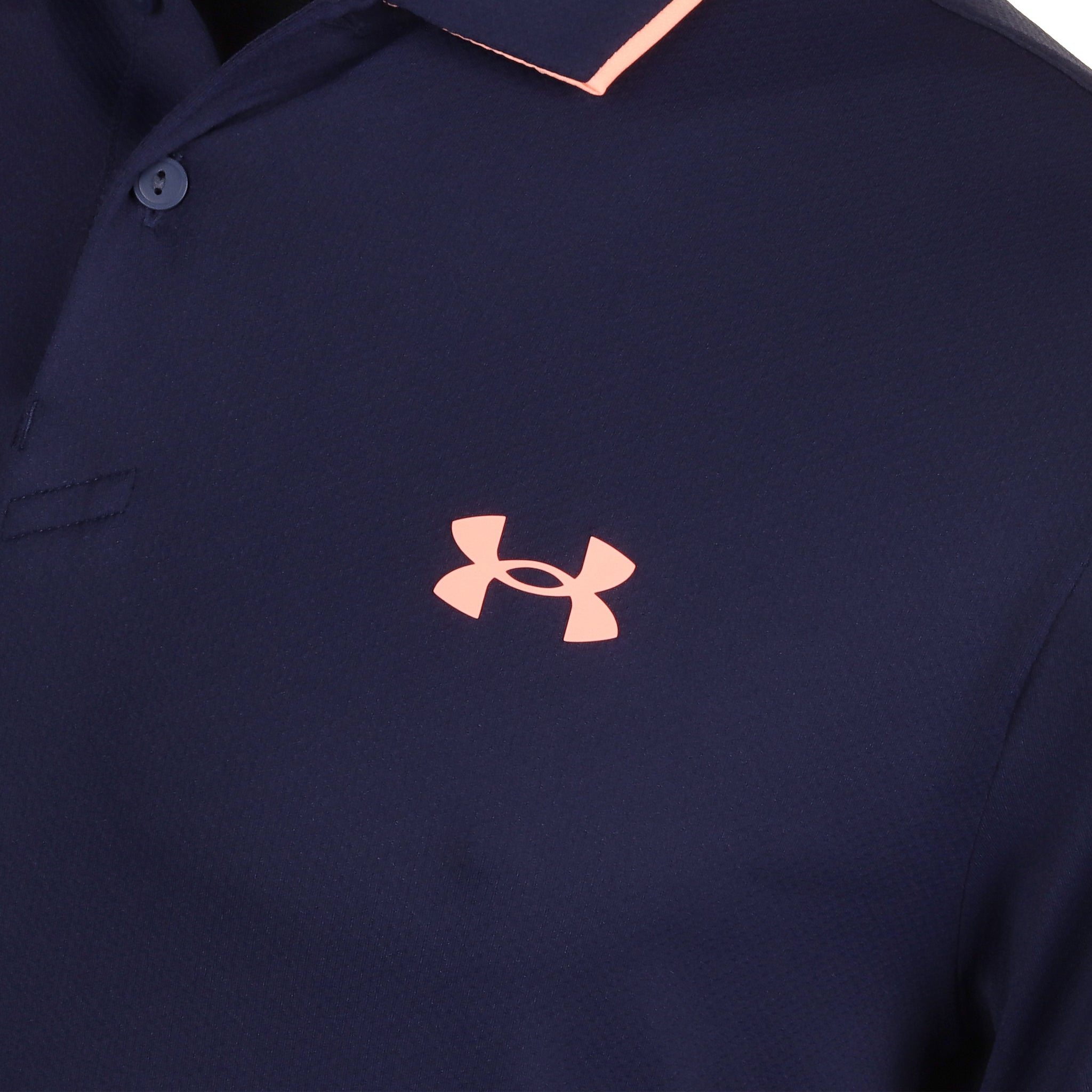 Under Armour Golf Iso-Chill Shirt Midnight Navy/Flare Orange 411