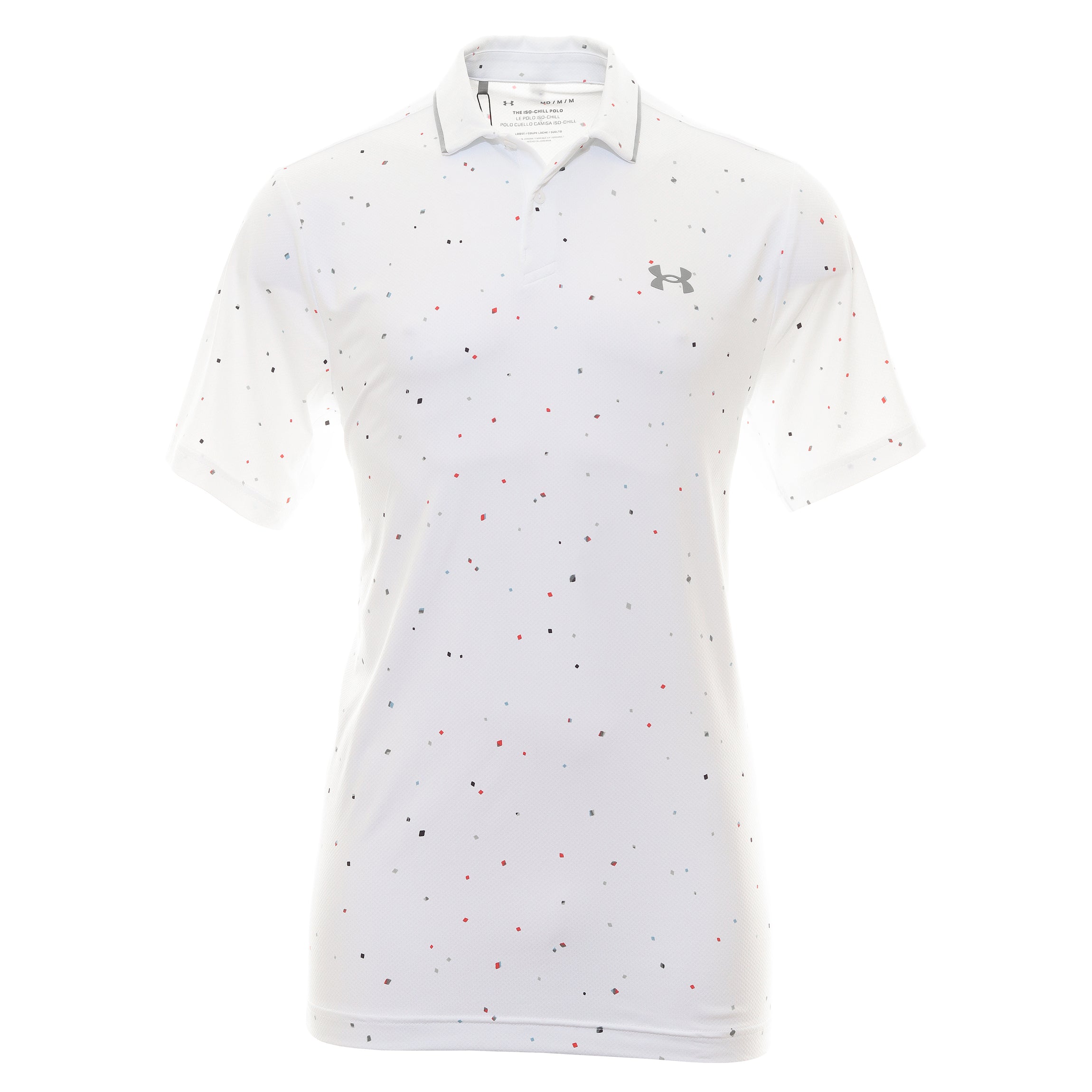 Under Armour Golf Iso-Chill Verge Shirt 1377366 White Grove Green 101, Function18