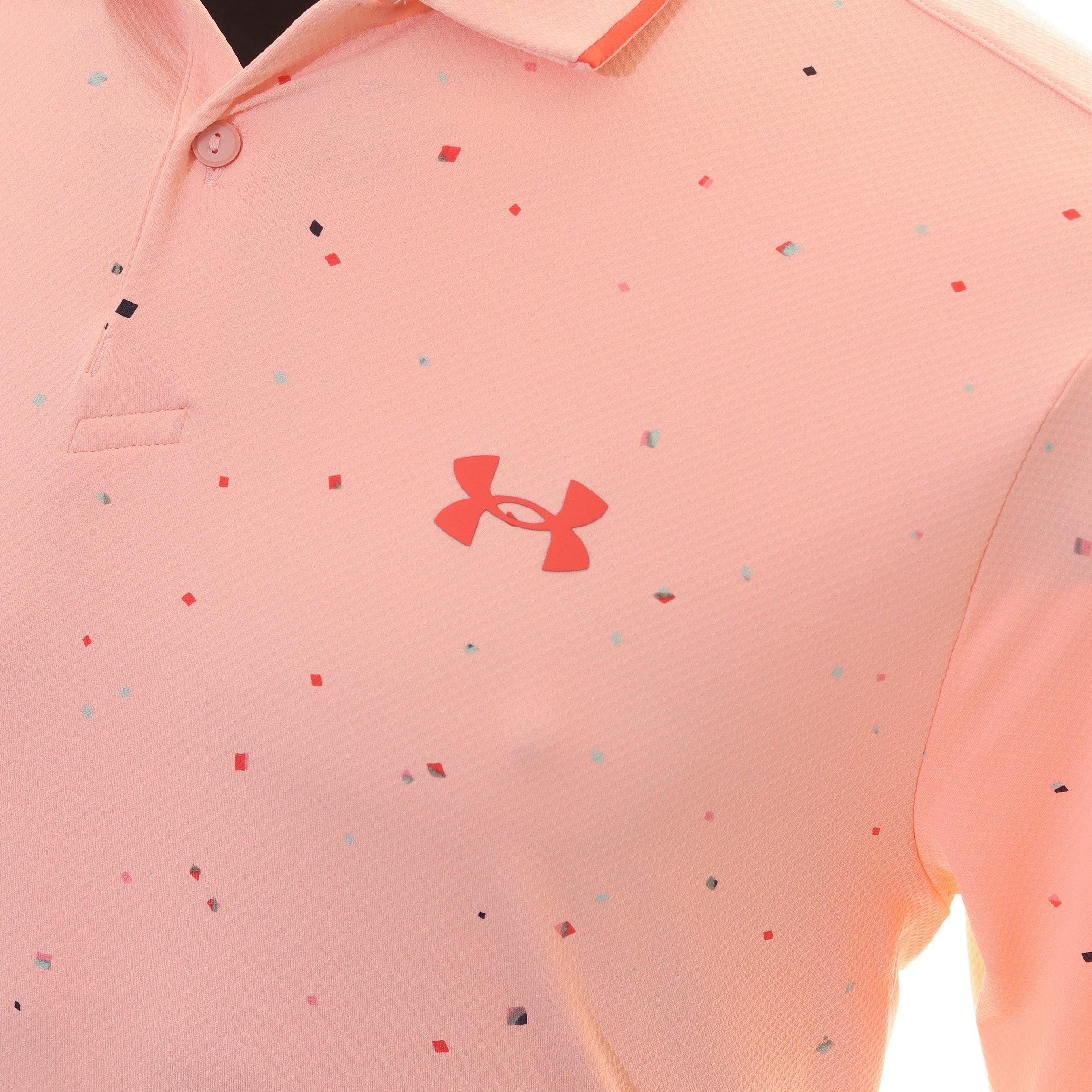 Under Armour Golf Iso-Chill Shirt 1377364 Venom Red Midnight Navy 690, Function18