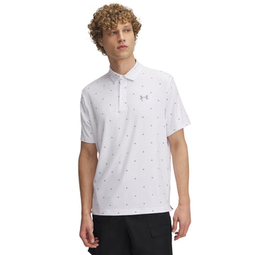 Under Armour Golf Playoff 3.0 Printed Shirt White/Steel 113