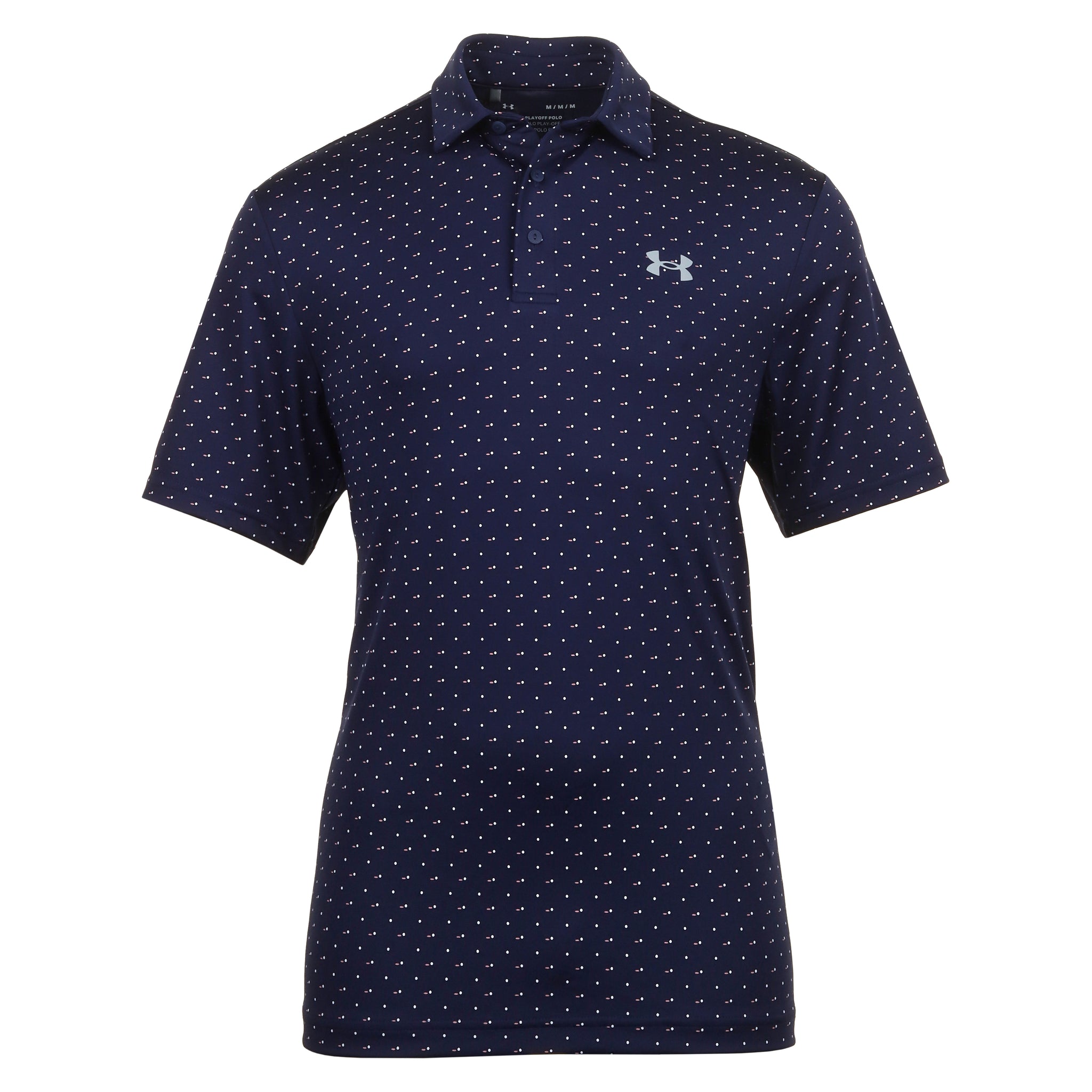 Under Armour Golf Playoff 3.0 Printed Shirt Midnight Navy/White/Steel 417