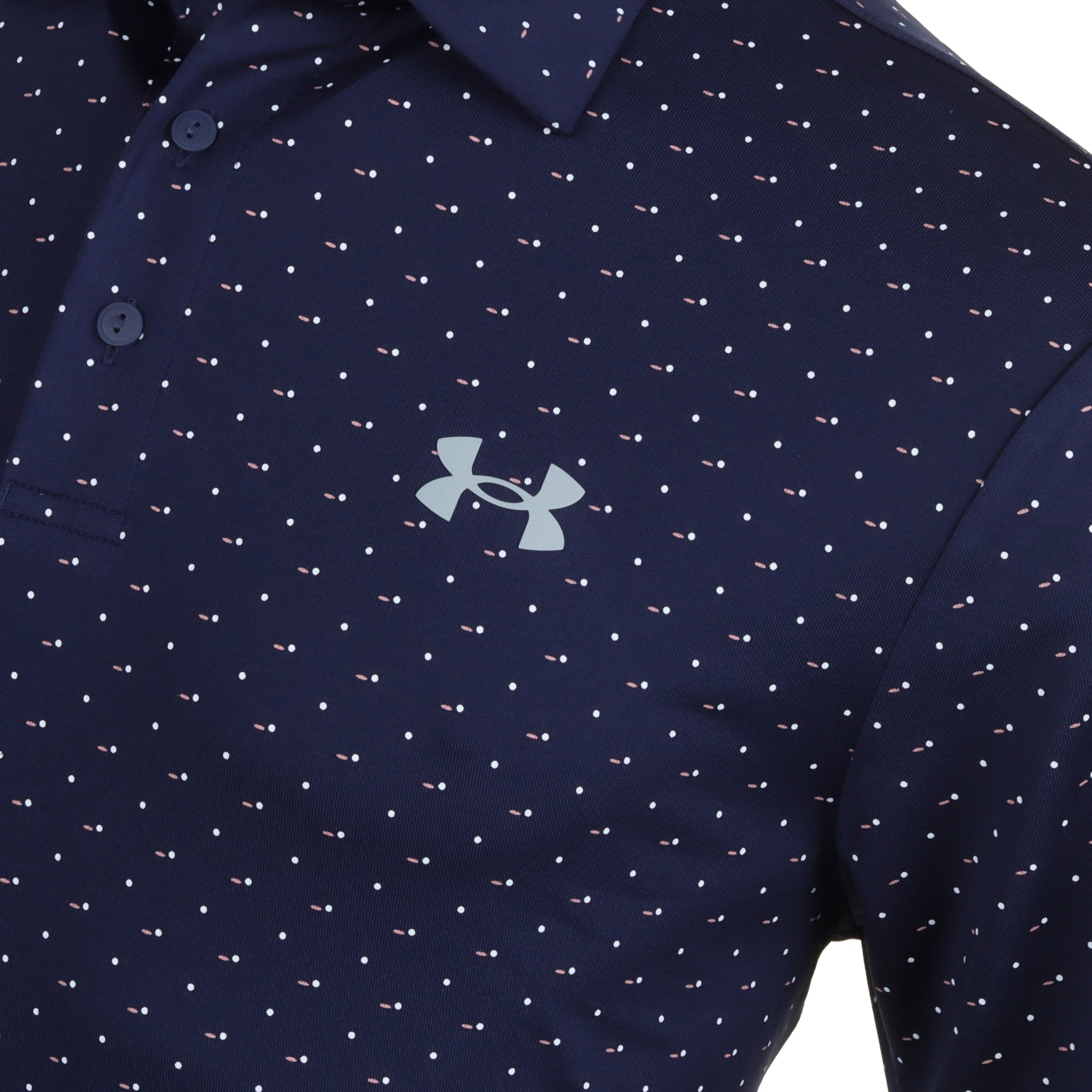 Under Armour Golf Playoff 3.0 Printed Shirt Midnight Navy/White/Steel 417