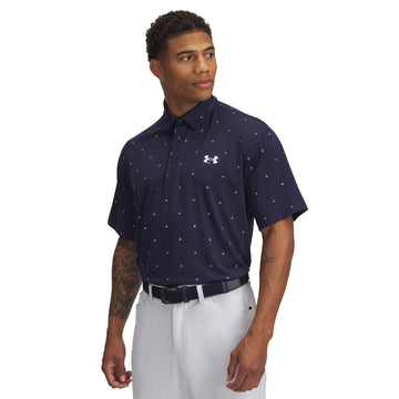 Under Armour Golf Playoff 3.0 Printed Shirt Midnight Navy/White 421