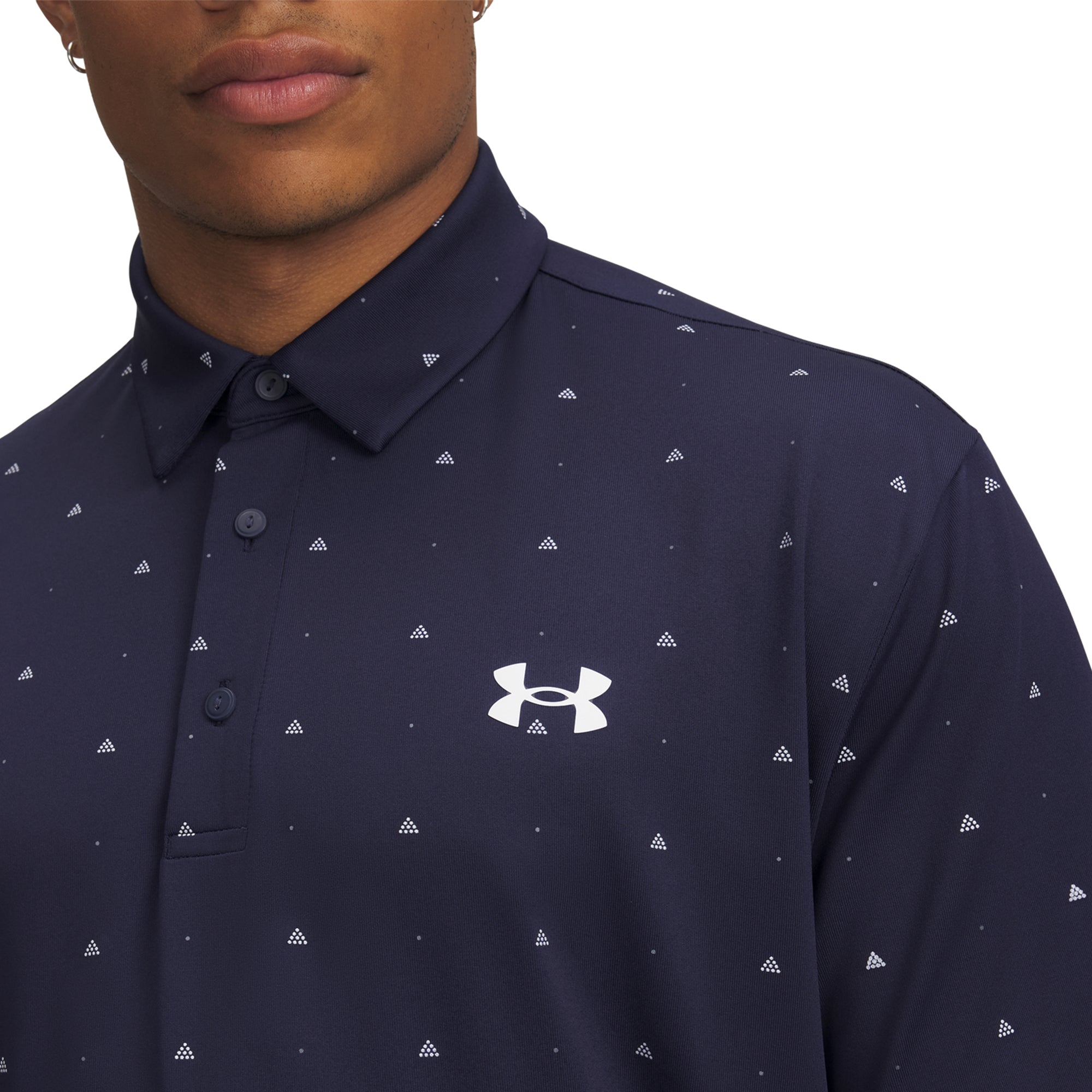 Under Armour Golf Playoff 3.0 Printed Shirt Midnight Navy/White 421