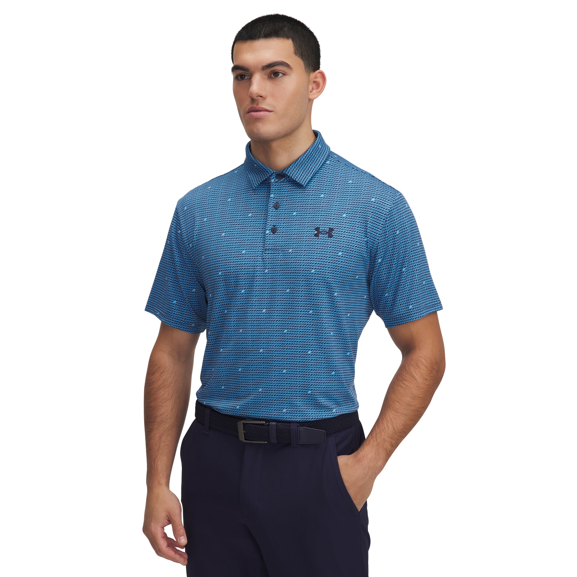 Under Armour Golf Playoff 3.0 Printed Shirt Ether Blue/Stream 452