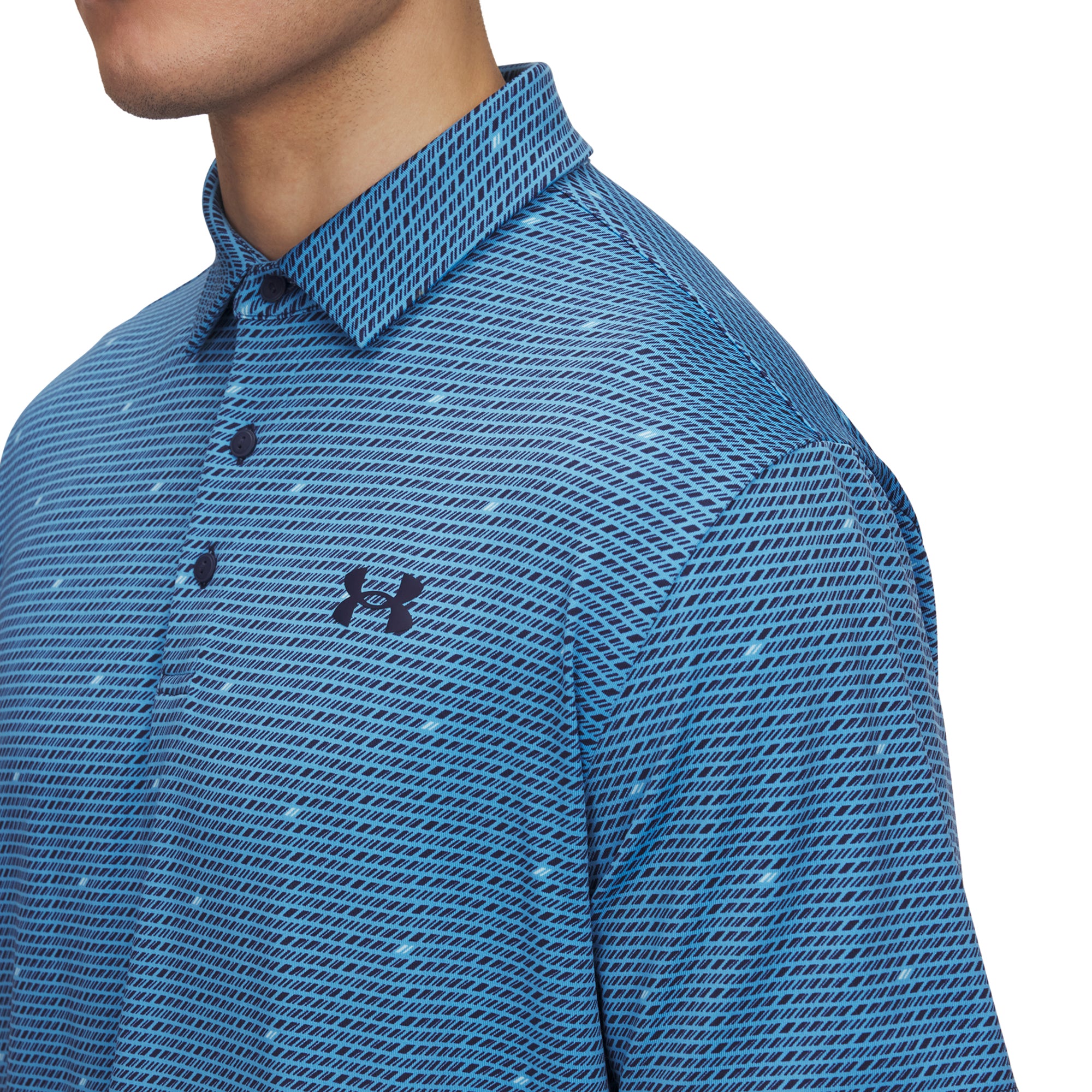 Under Armour Golf Playoff 3.0 Printed Shirt Ether Blue/Stream 452