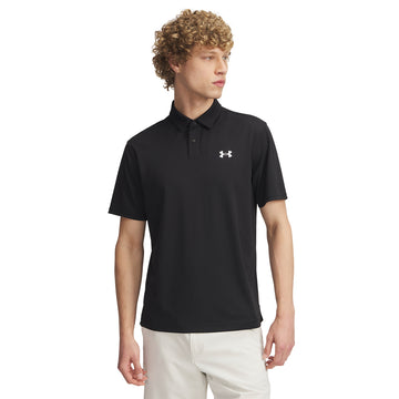 Under Armour Golf T2G Pique Shirt Black/White 001