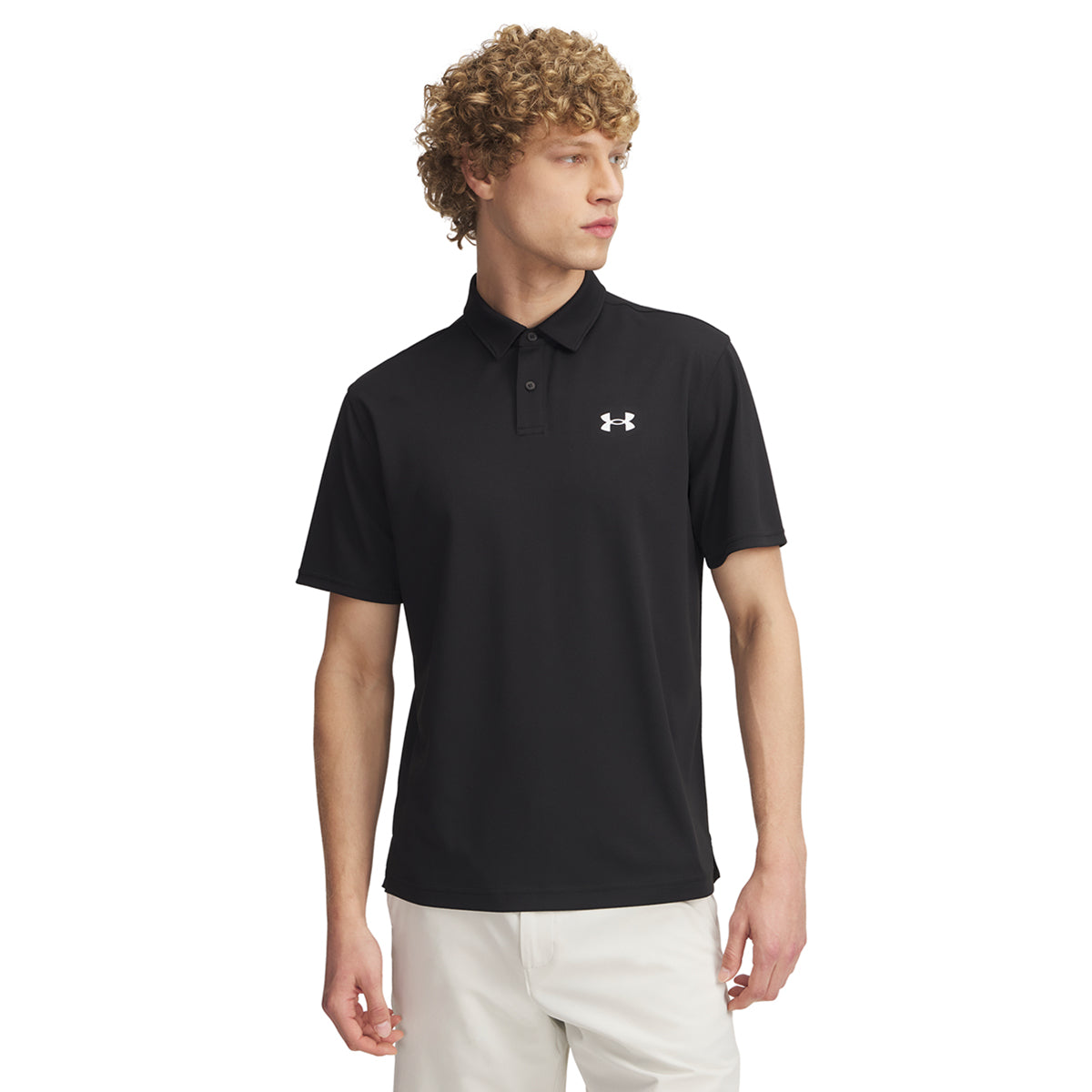 Under Armour Golf T2G Pique Shirt Black/White 001