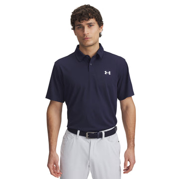 Under Armour Golf T2G Pique Shirt Midnight Navy/White 410