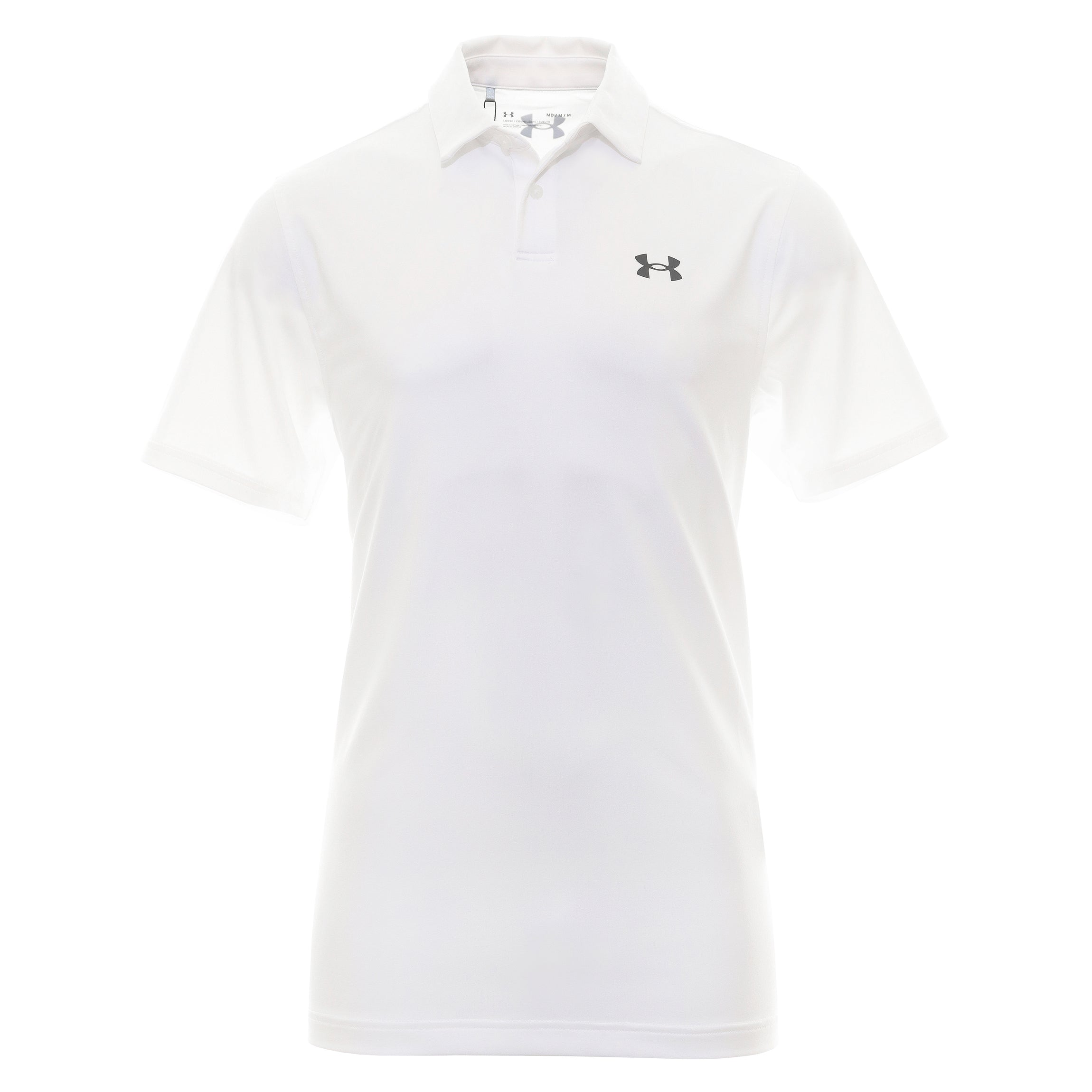 White under armour golf on sale shirt