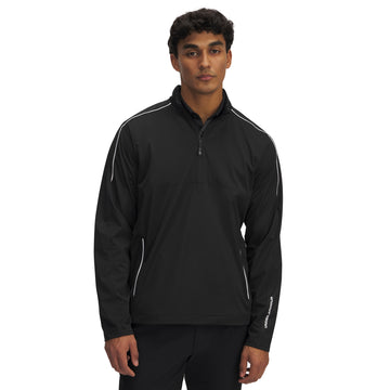 Under Armour Golf UA Drive Wind 1/2 Zip Black/White 001