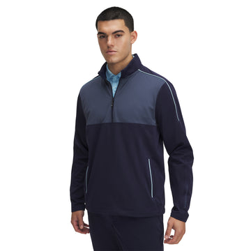 Under Armour Golf UA Drive Wind 1/2 Zip Midnight Navy/Downpour Grey 410