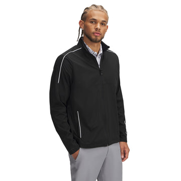 Under Armour Golf UA Drive Wind Full Zip Black/White 001