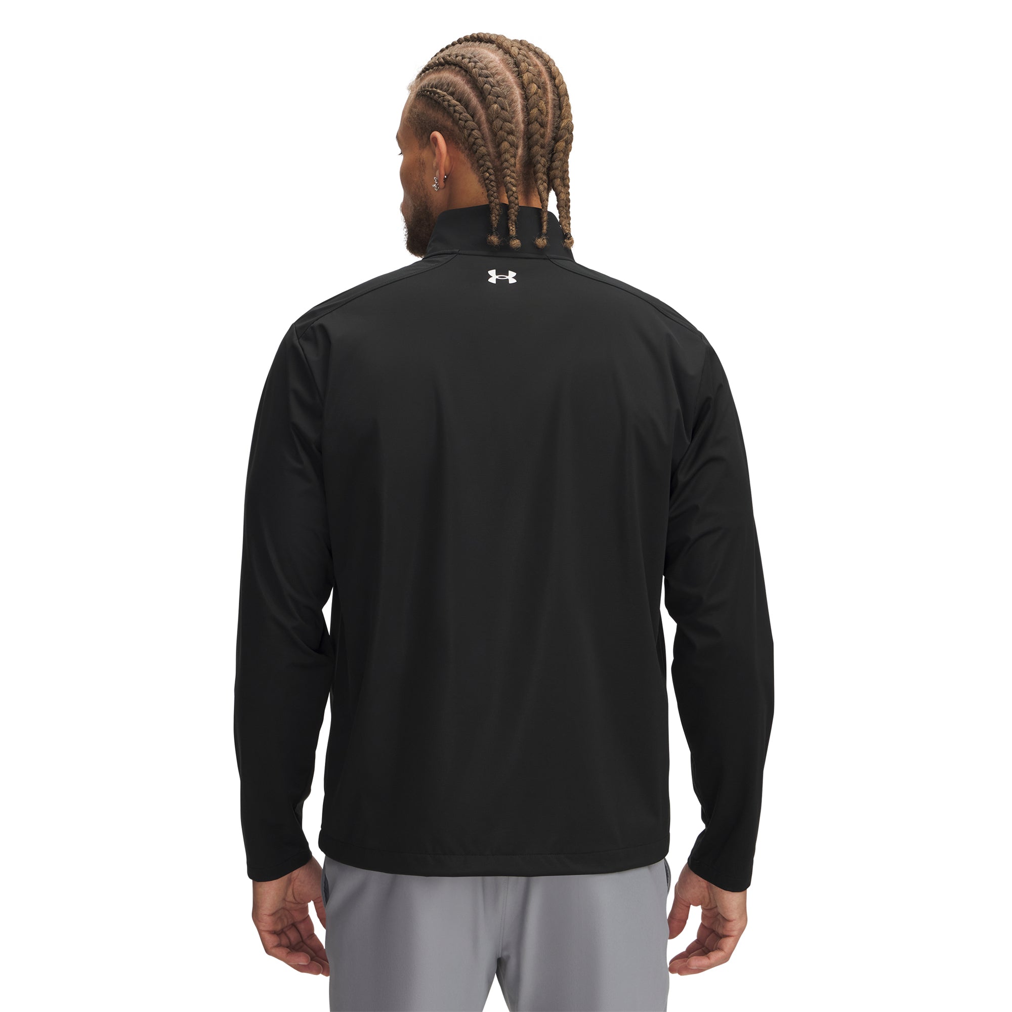 Under Armour Golf UA Drive Wind Full Zip Black/White 001