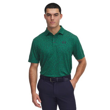 Under Armour Golf Playoff 3.0 Printed Shirt Team Kelly Green/Midnight Navy 305