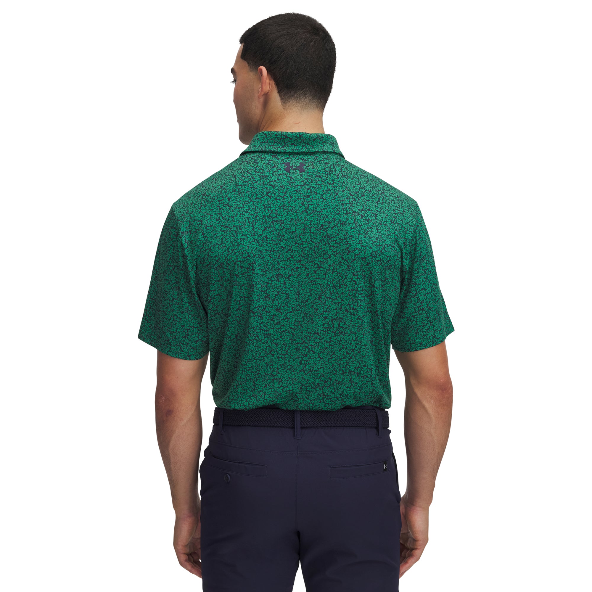 Under Armour Golf Playoff 3.0 Printed Shirt Team Kelly Green/Midnight Navy 305