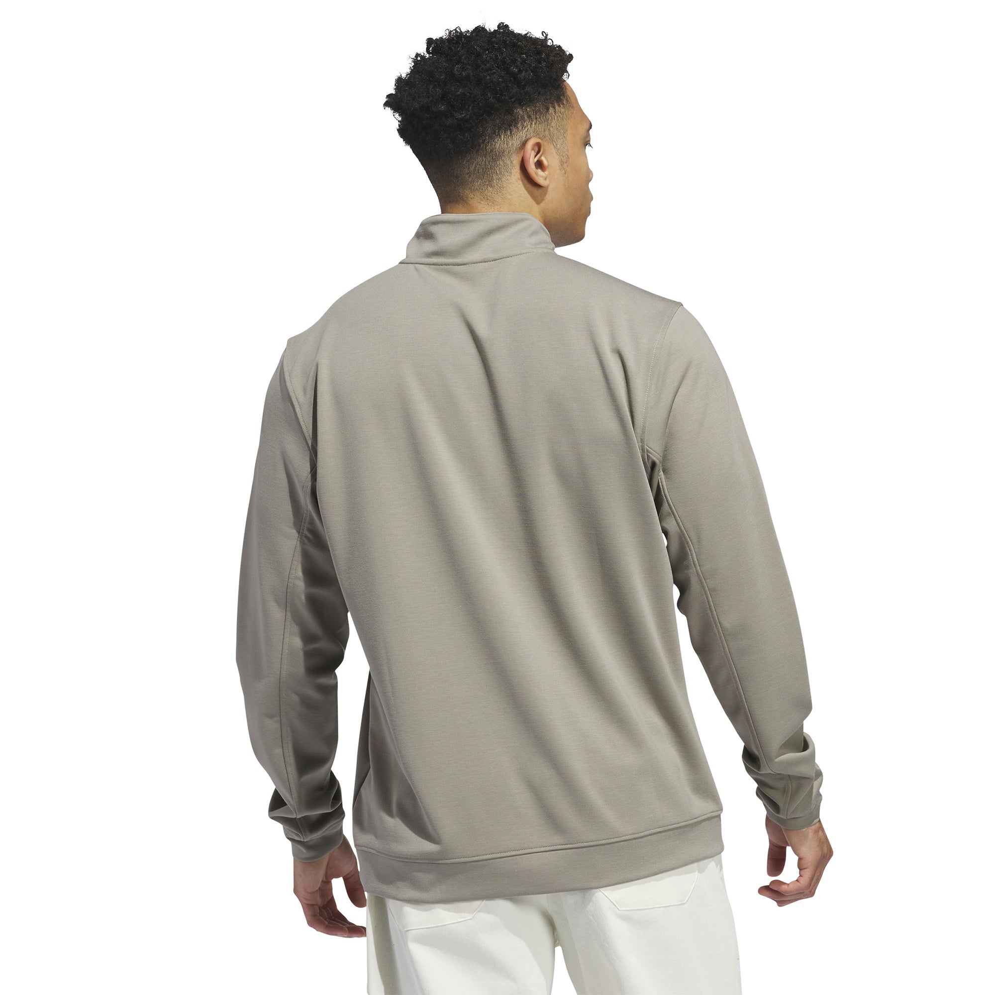 adidas Golf Elevated 1/4 Zip Silver Pebble