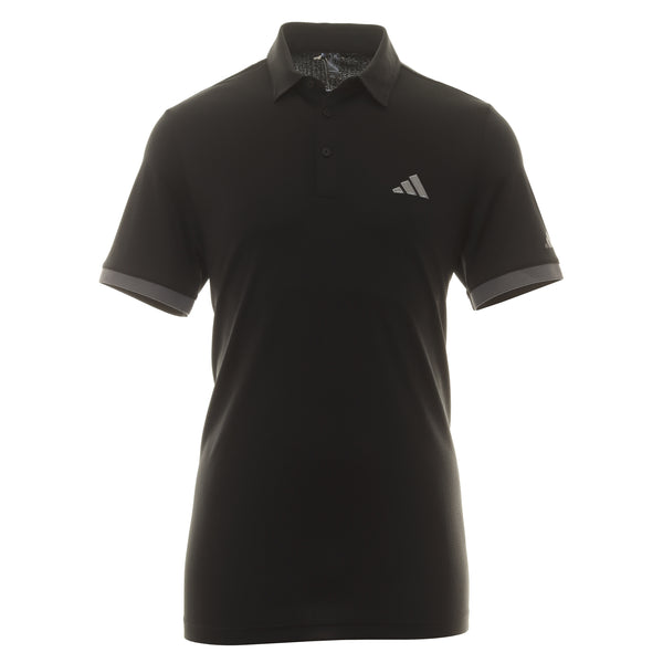 Adidas black deals golf shirt