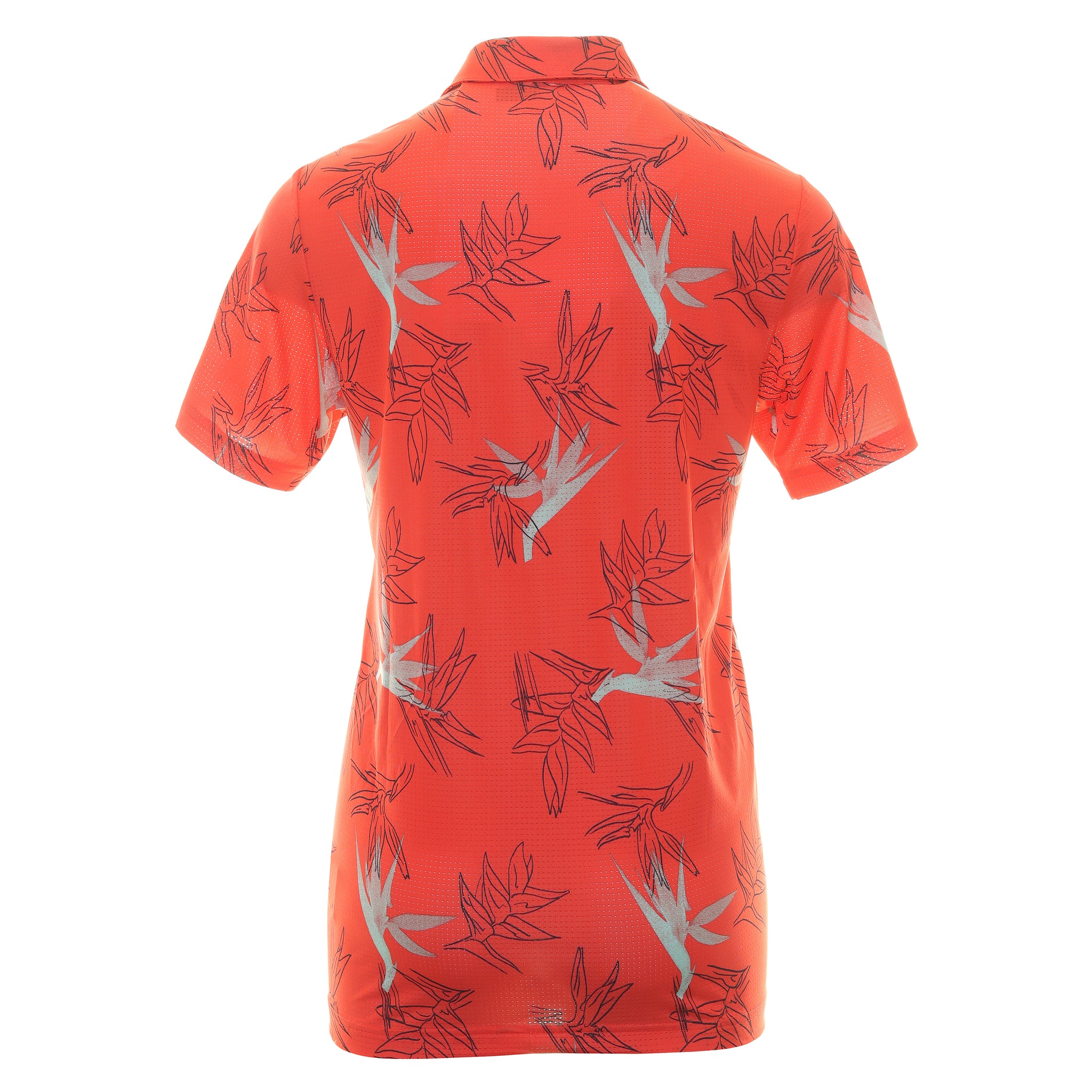 adidas Golf Oasis Mesh Print Shirt Bright Red