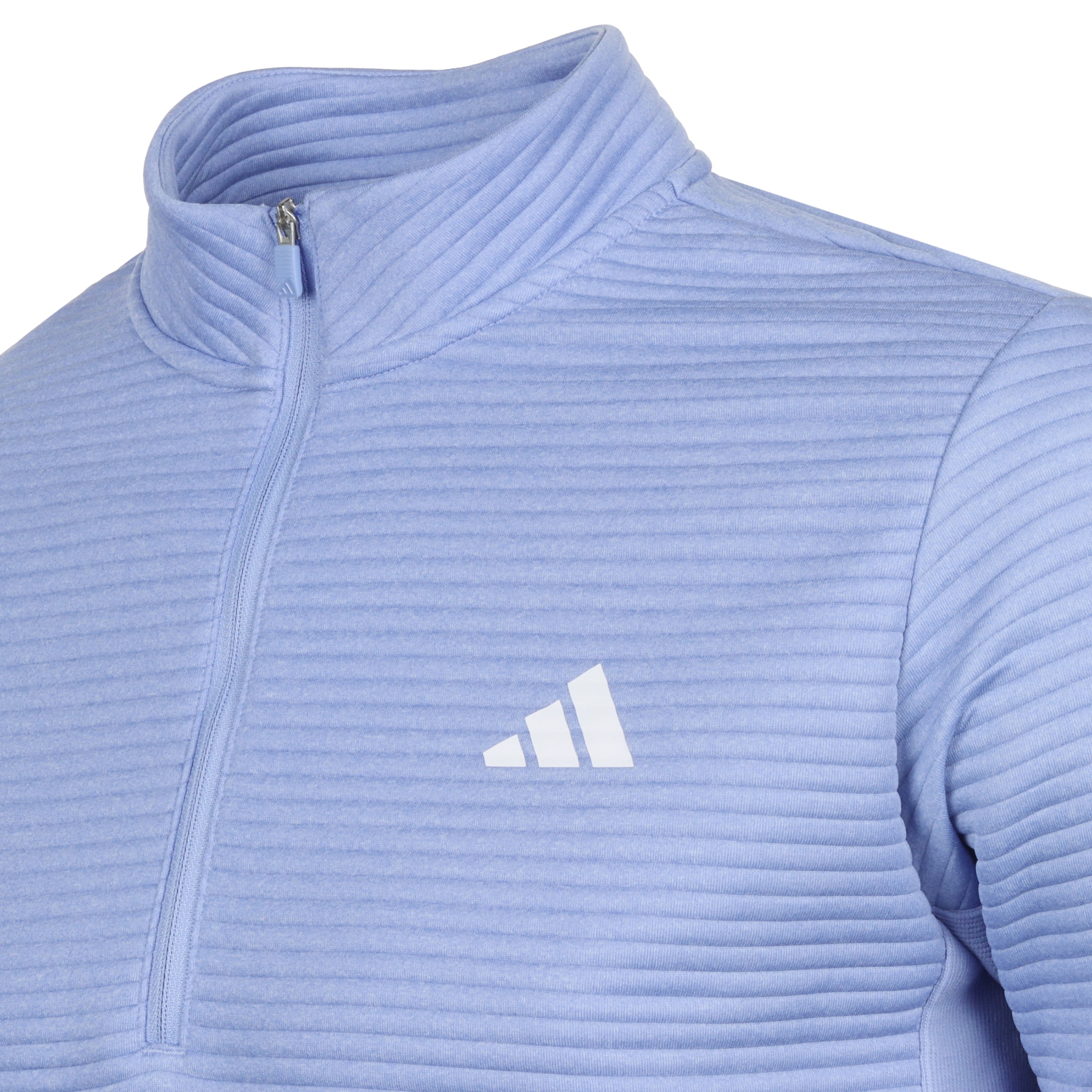 adidas Golf Ultimate365 DWR Textured 1/4 Zip Blue Spark/White