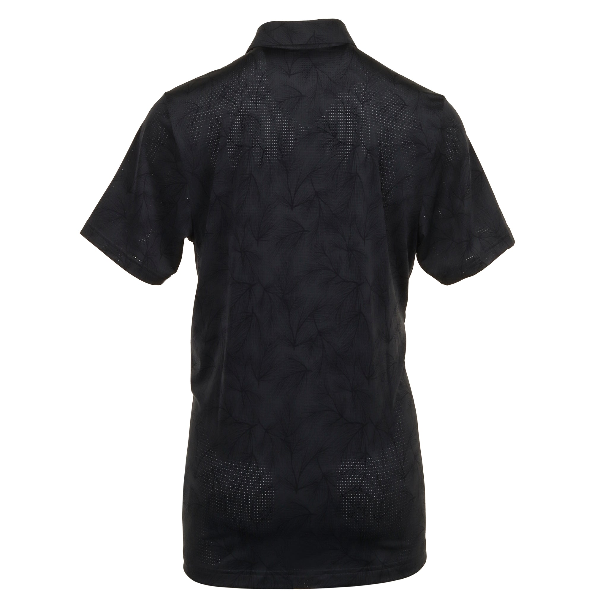 adidas Golf Ultimate365 Mesh Pine Print Shirt IW1413 Carbon Black Function18 Restrictedgs