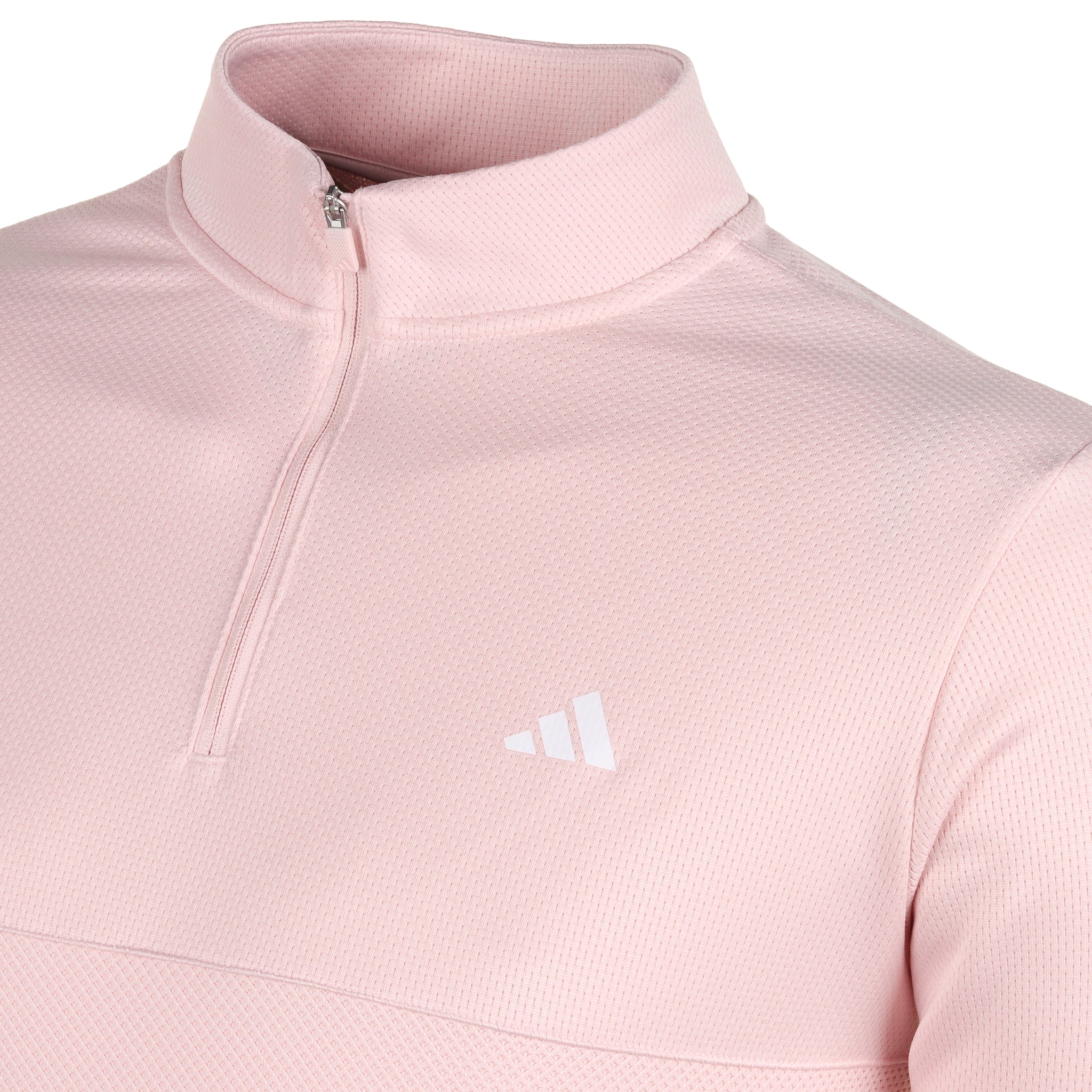 adidas Golf Ultimate365 Textured 1 4 Zip IX4304 Sandy Pink Function18 Restrictedgs