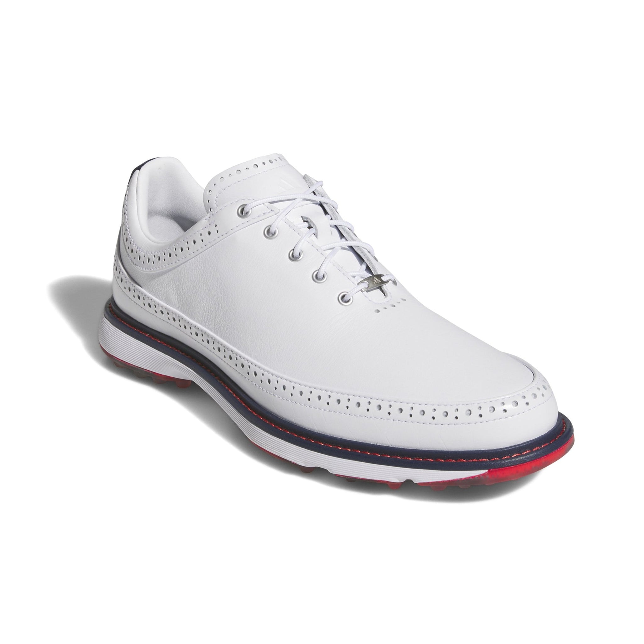 adidas MC80 Golf Shoes White/Navy/Better Scarlet