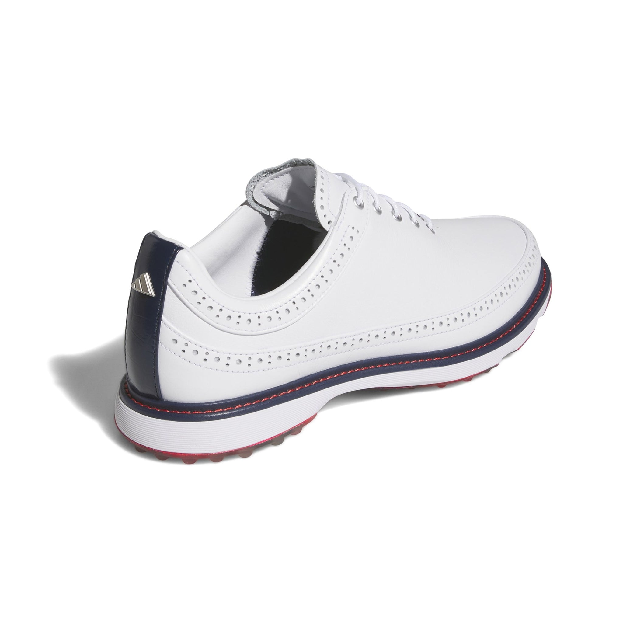 adidas MC80 Golf Shoes White/Navy/Better Scarlet