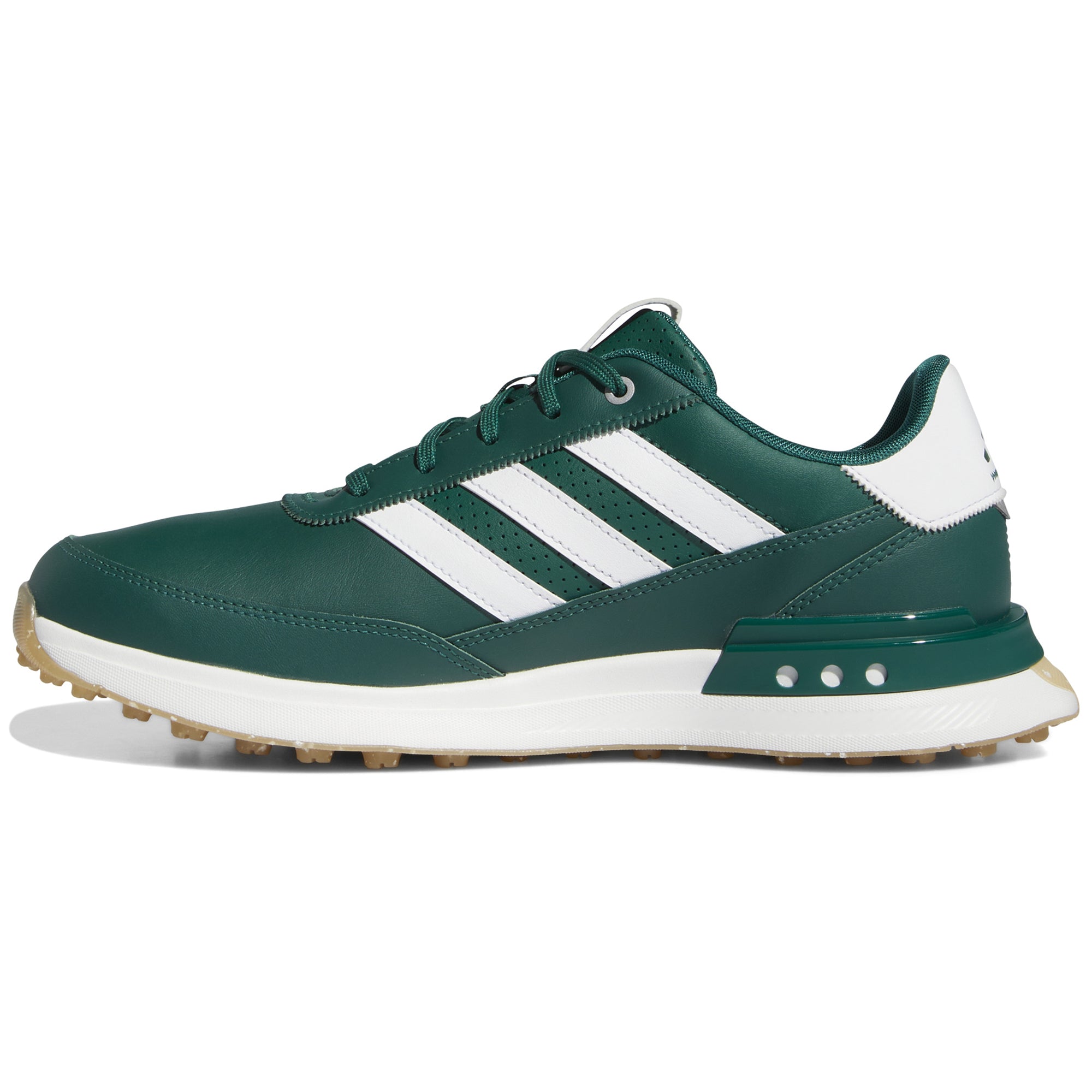 adidas S2G 24 Leather Spikeless Golf Shoes Collegiate Green/White/Gum 4