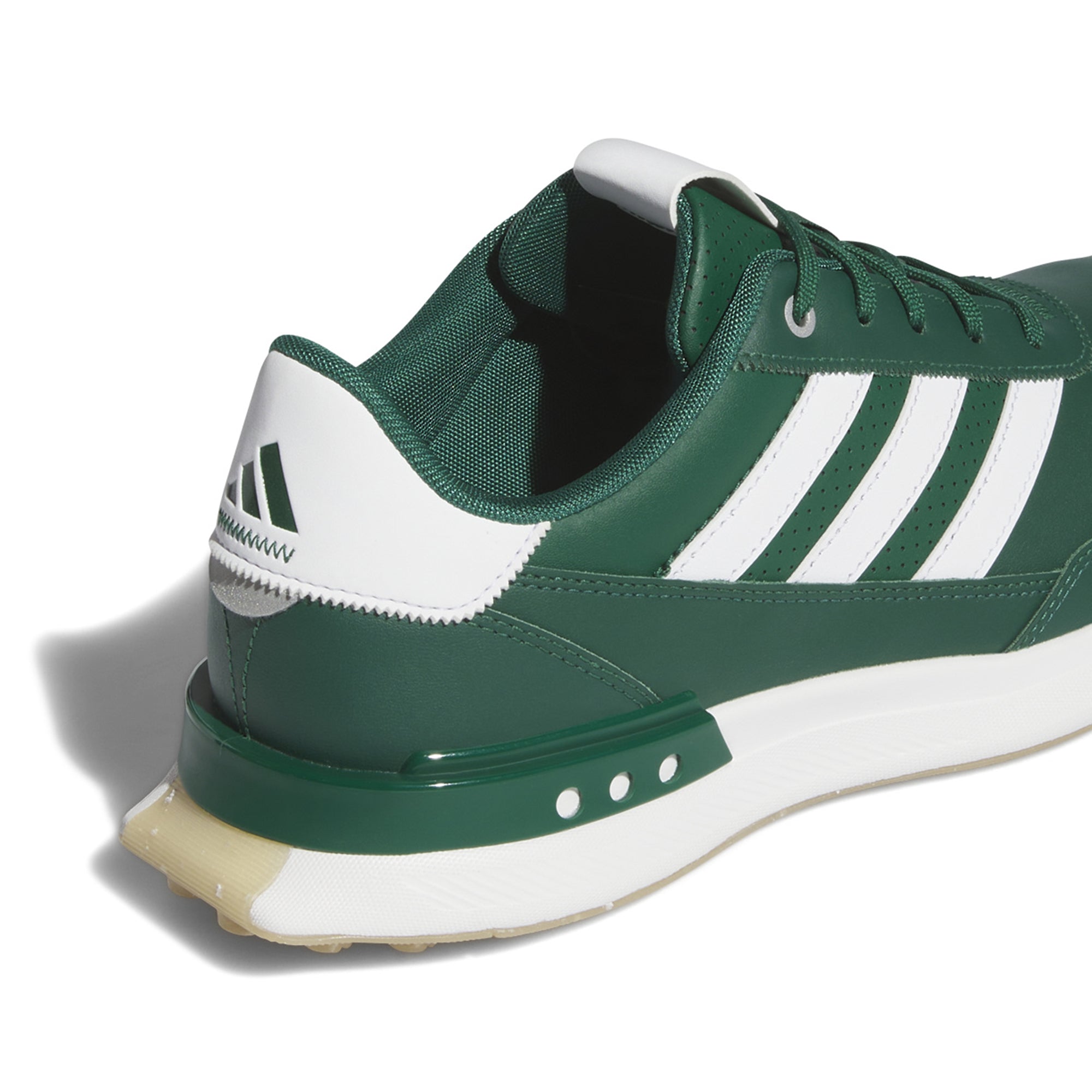 adidas S2G 24 Leather Spikeless Golf Shoes Collegiate Green/White/Gum 4