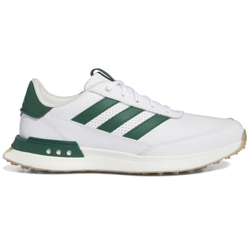 adidas S2G 24 Leather Spikeless Golf Shoes White/Collegiate Green/Gum 4