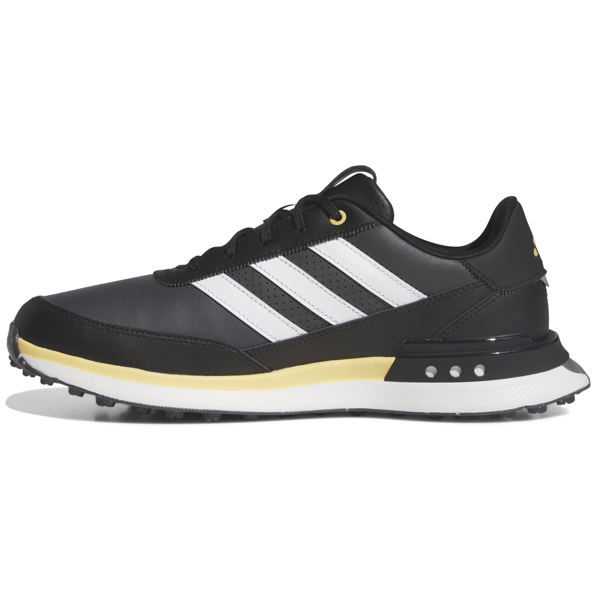 adidas S2G 24 Leather Spikeless Golf Shoes Core Black/White/Oat