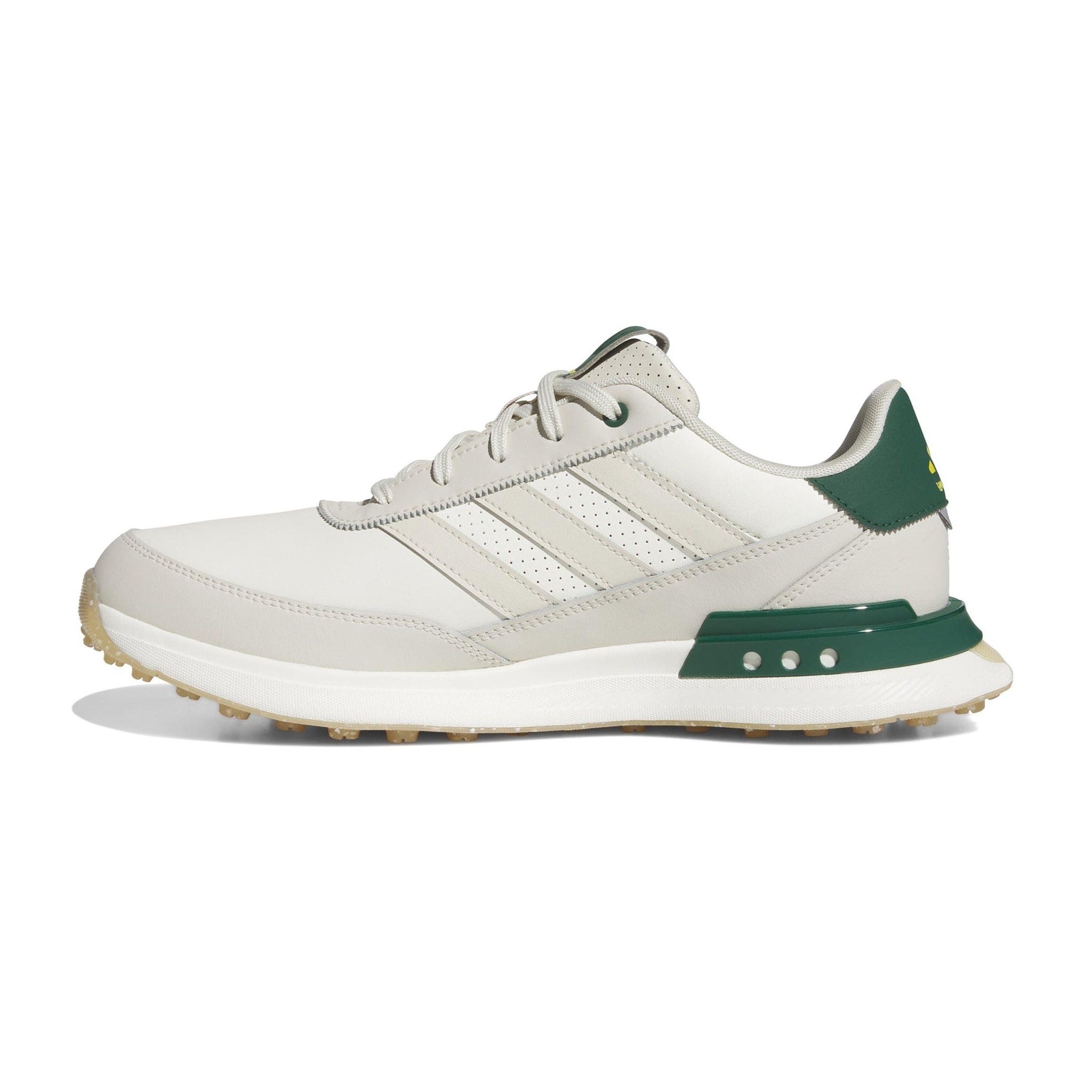 adidas S2G 24 Leather Spikeless Golf Shoes Off White/Alumina/Green