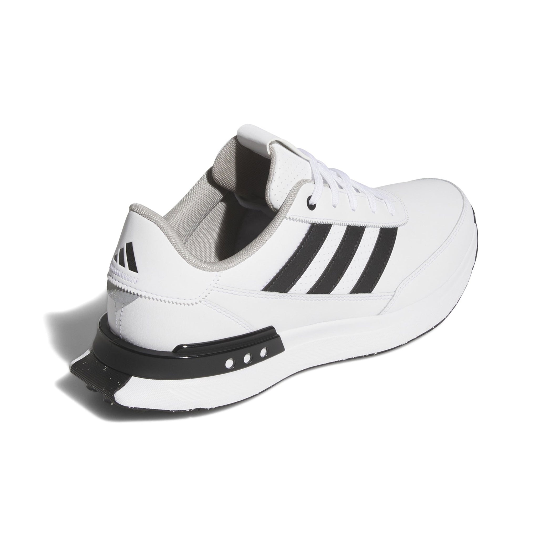 adidas S2G 24 Leather Spikeless Golf Shoes White/Black/Grey Two