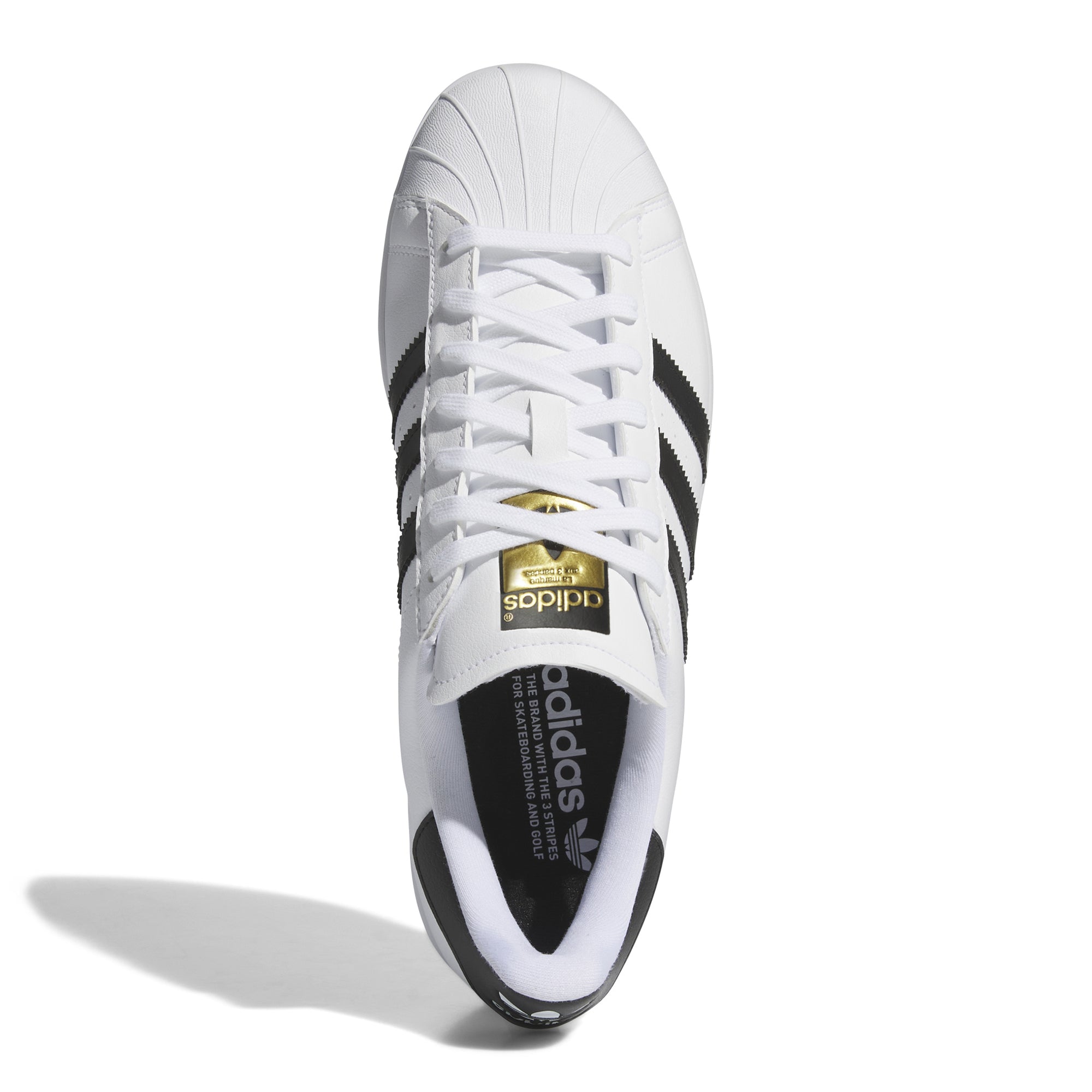 adidas Superstar SL Golf Shoes White/Core Black/Gold