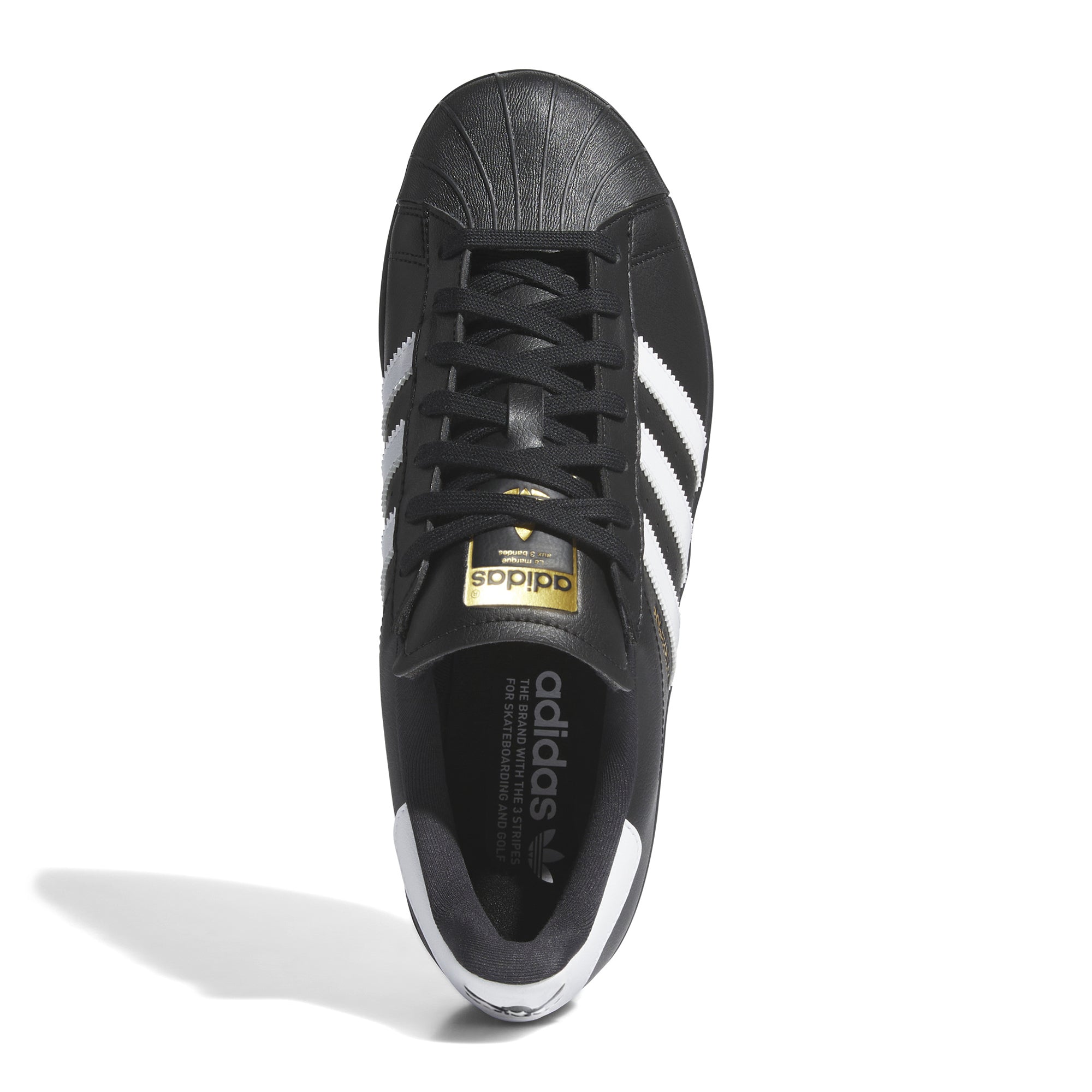 adidas Superstar SL Golf Shoes Core Black/White/Gold