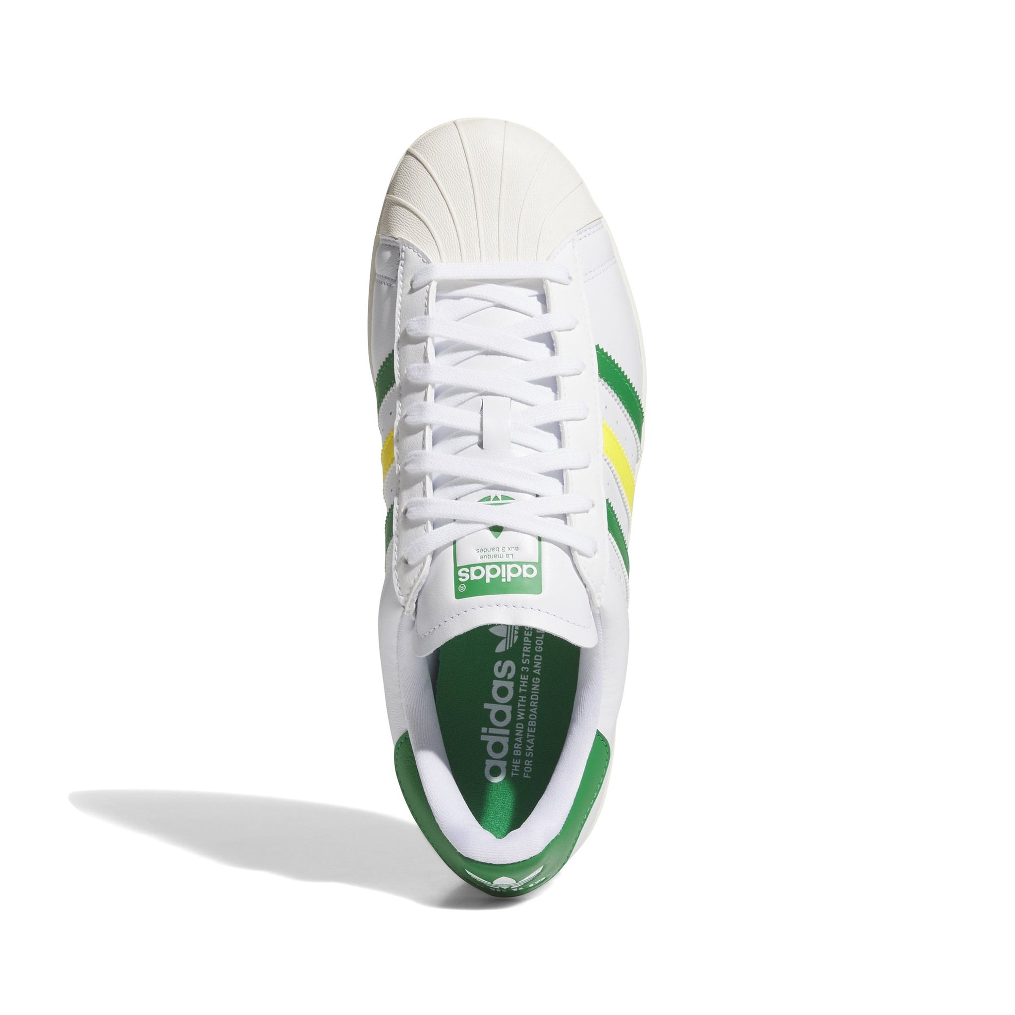 adidas Superstar SL Golf Shoes White/Green/Yellow