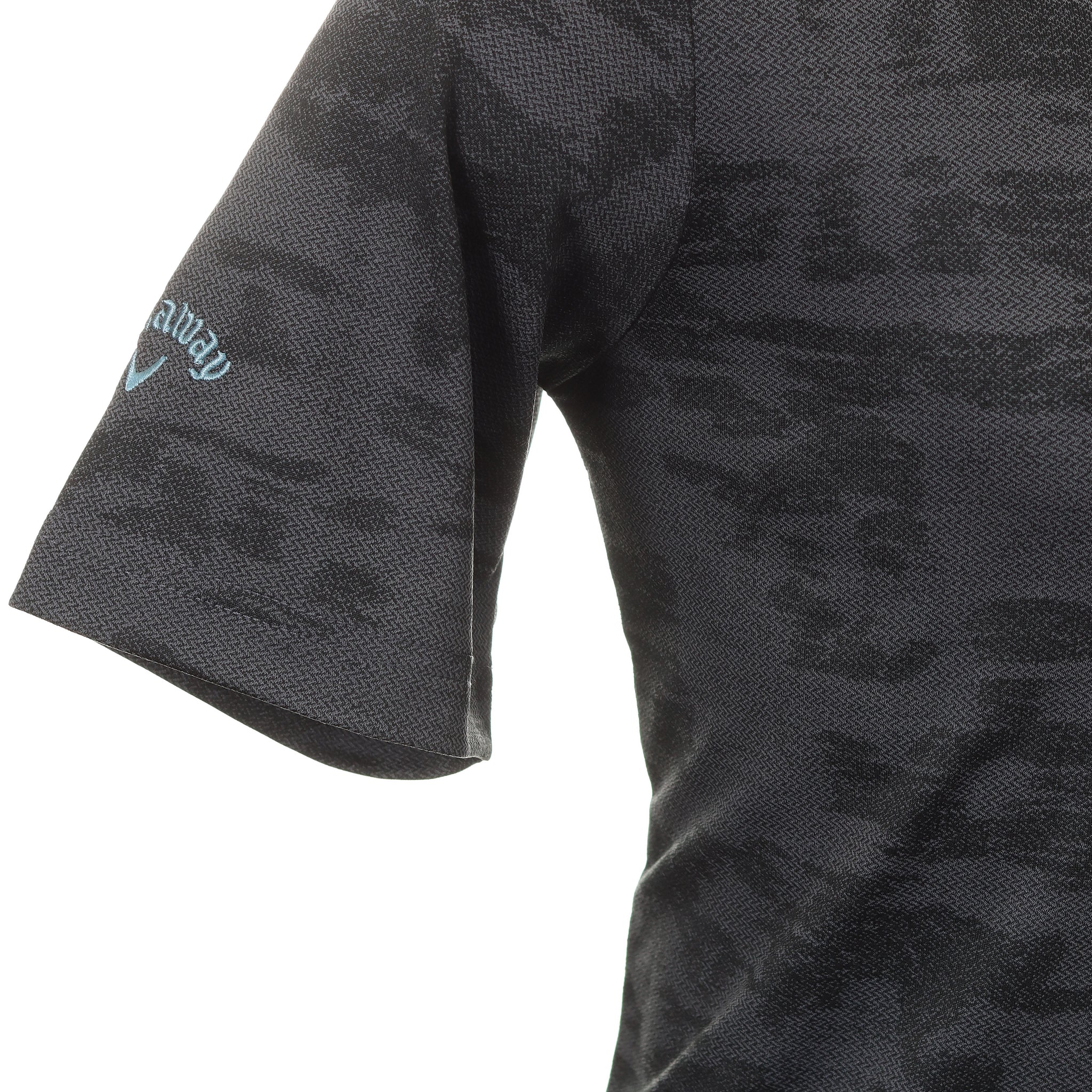 Callaway Golf Digi Camo Jacquard Shirt CGKFC037 Black Heather 003 ...