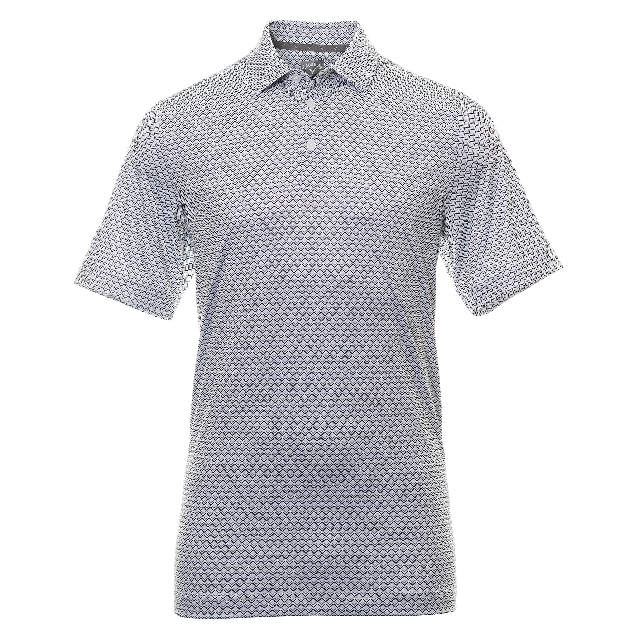 Callaway Golf Ombre Chev Print Polo CGKSD0A2 Bright White 100 ...