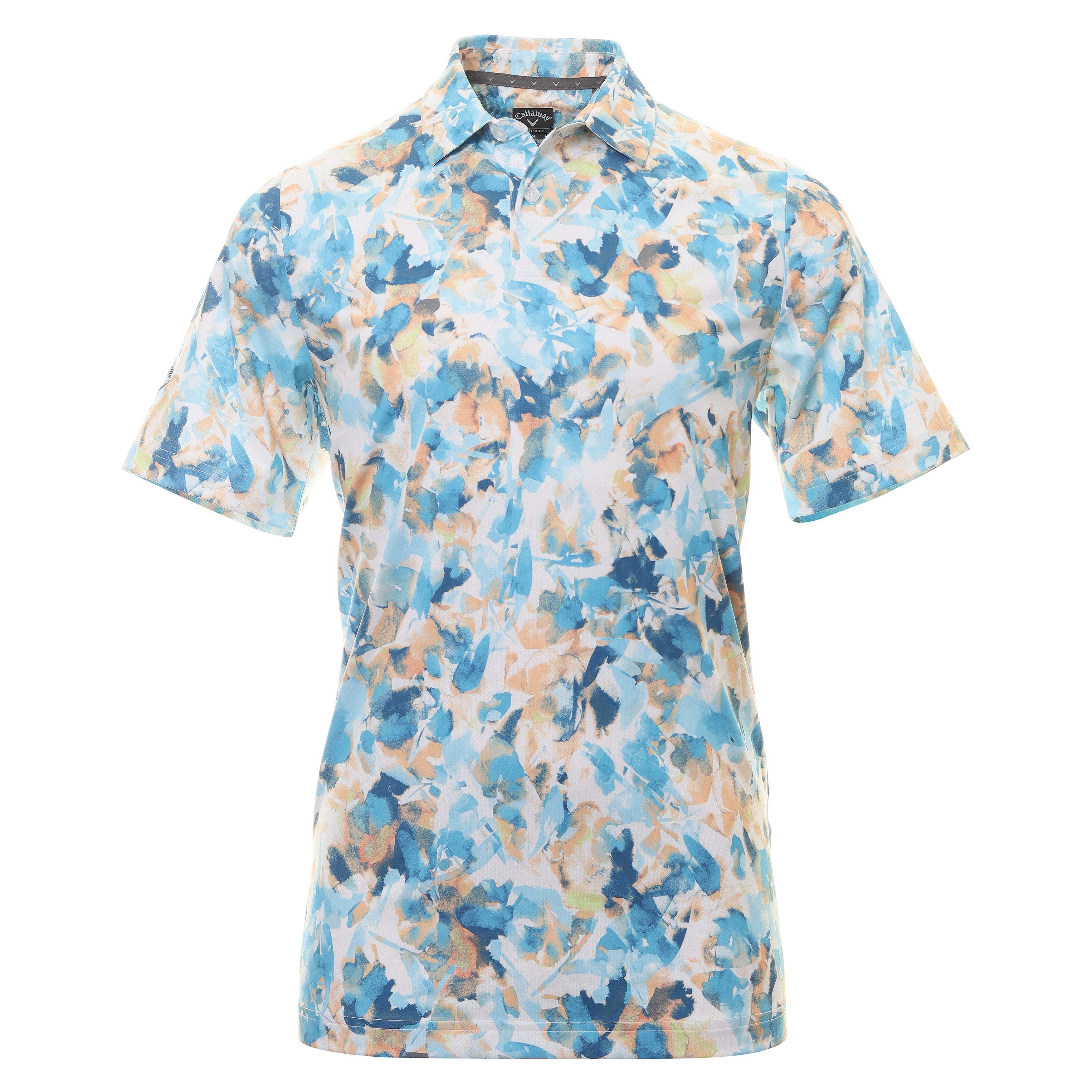 Callaway Golf X-Ray Floral Print Polo CGKSD095 Bright White 100 ...