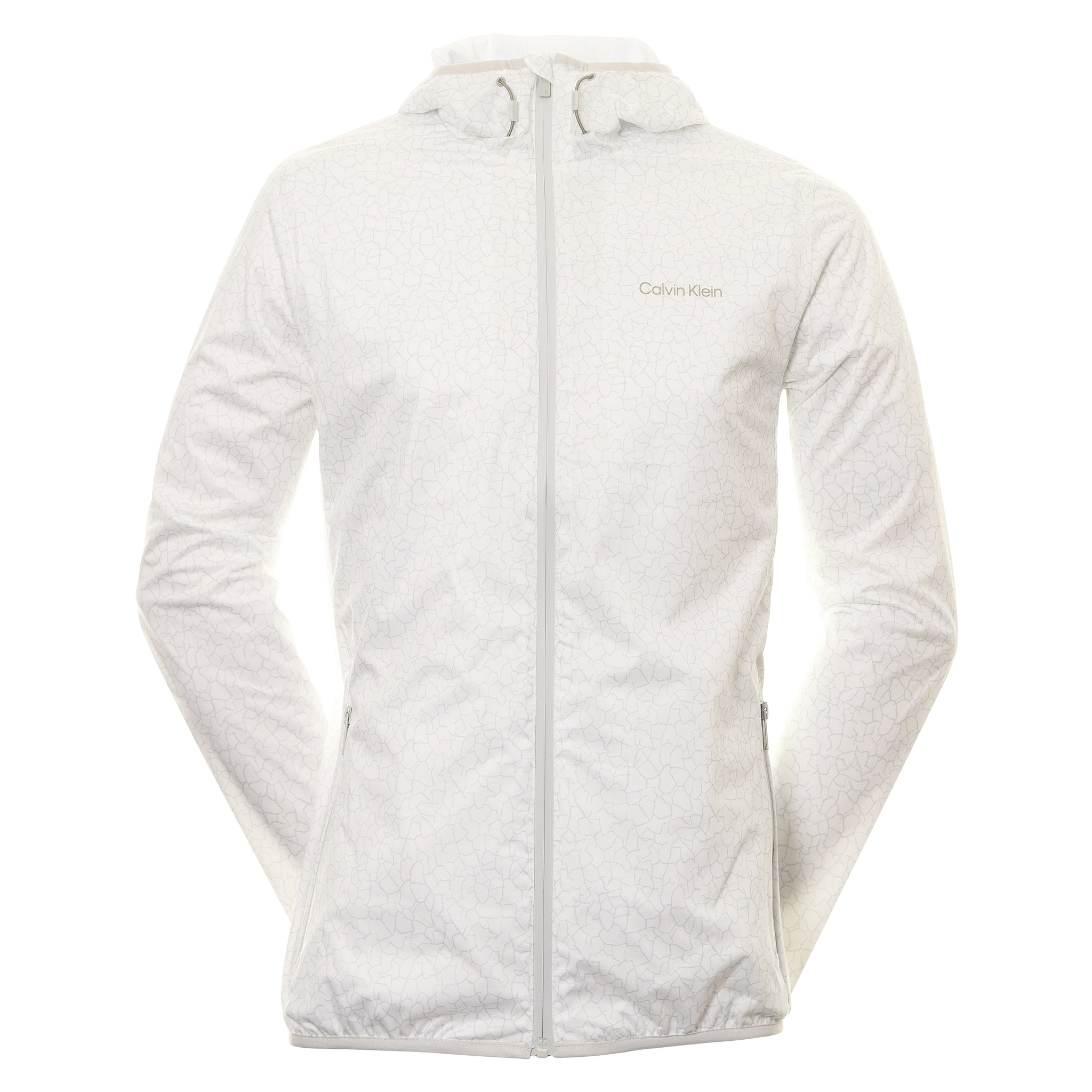 Calvin klein white on sale windbreaker